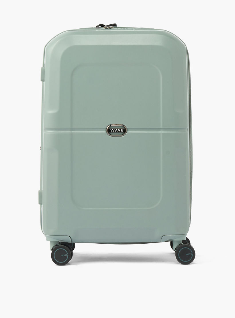 WAVE Solid Hardcase Luggage Trolley with Retractable Handle - 24 inches Check-In Bag-travel-luggagesandbags-luggage-image-2
