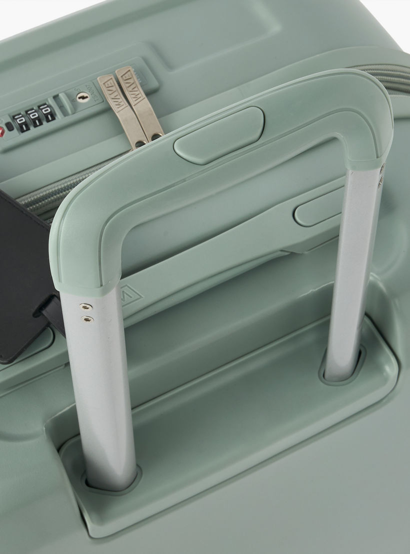 WAVE Solid Hardcase Luggage Trolley with Retractable Handle - 24 inches Check-In Bag-travel-luggagesandbags-luggage-image-6