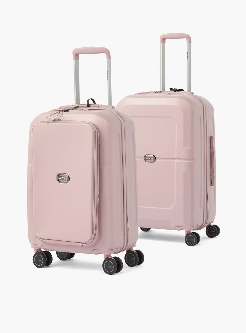 WAVE Solid Hardcase Luggage Trolley with Retractable Handle - 24 inches Check-In Bag-travel-luggagesandbags-luggage-image-11