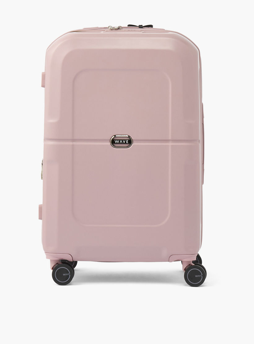 WAVE Solid Hardcase Luggage Trolley with Retractable Handle - 24 inches Check-In Bag-travel-luggagesandbags-luggage-image-2