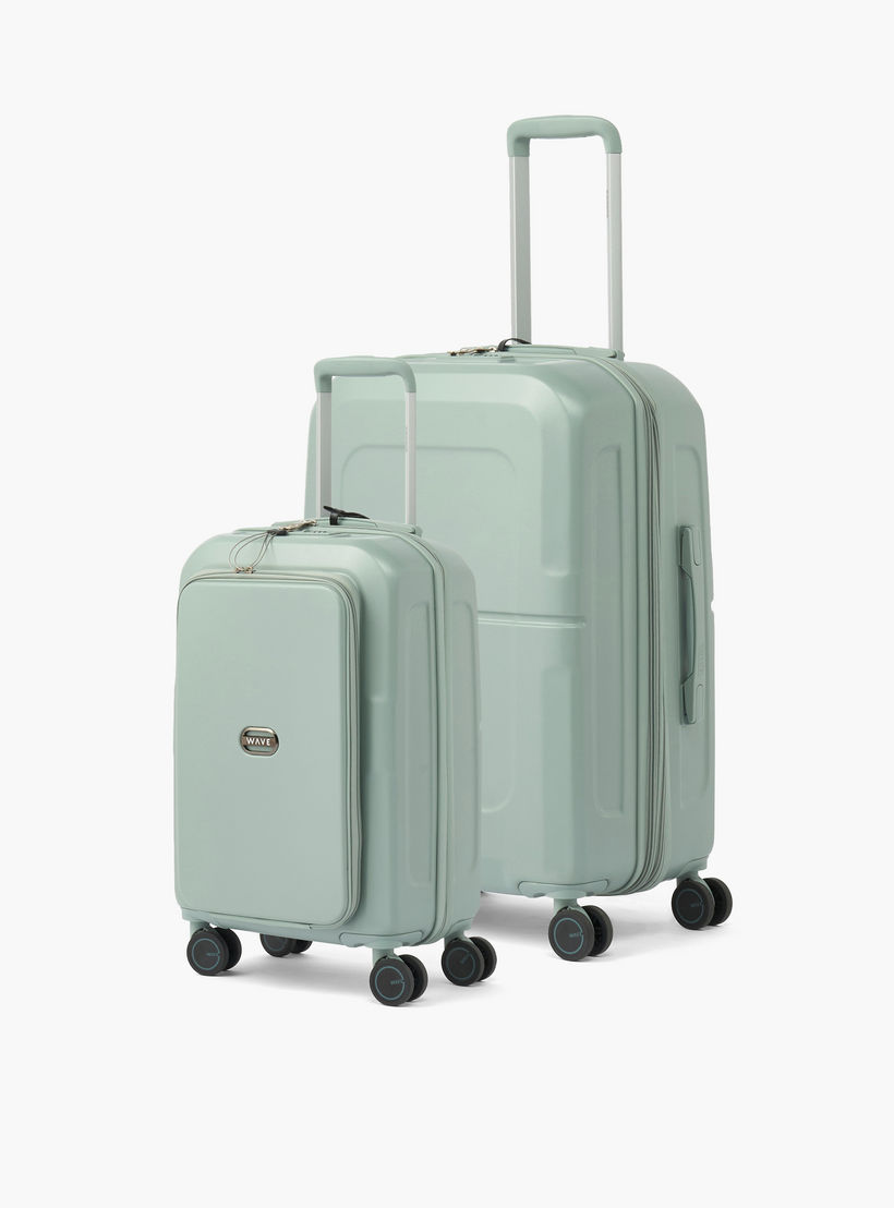 WAVE Solid Hardcase Luggage Trolley with Retractable Handle - 20 inches Cabin Bag-travel-luggagesandbags-luggage-image-11