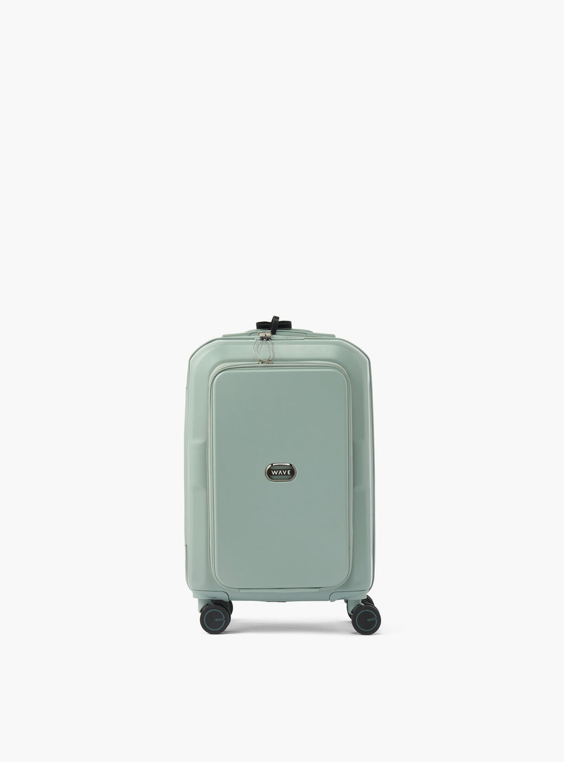 WAVE Solid Hardcase Luggage Trolley with Retractable Handle - 20 inches Cabin Bag-travel-luggagesandbags-luggage-image-2