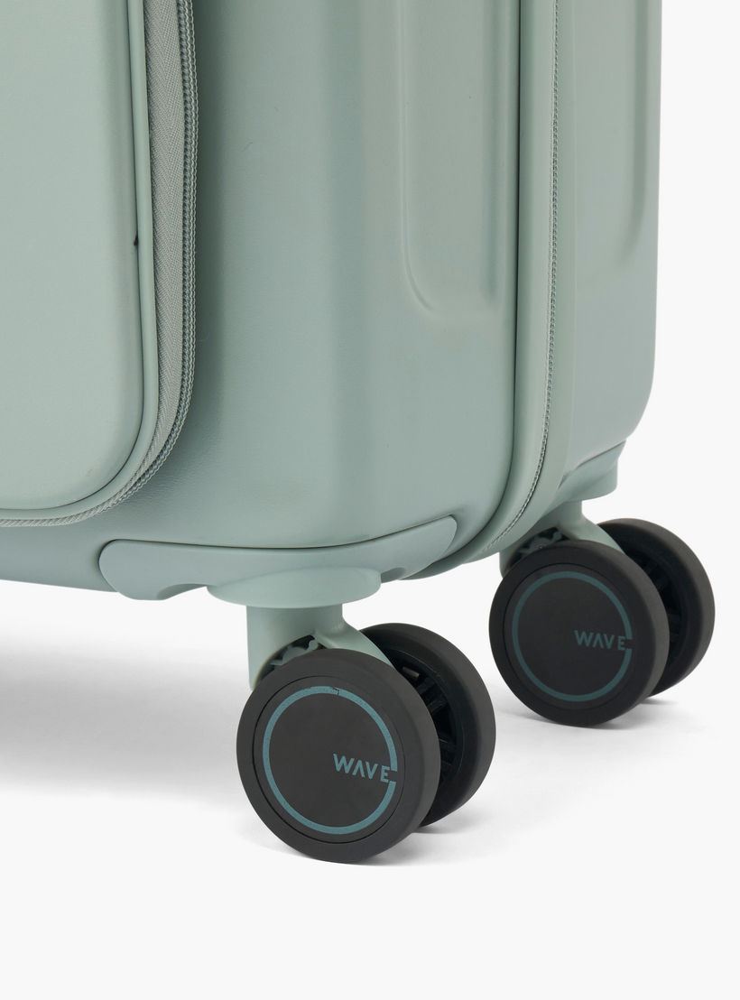 WAVE Solid Hardcase Luggage Trolley with Retractable Handle - 20 inches Cabin Bag-travel-luggagesandbags-luggage-image-8