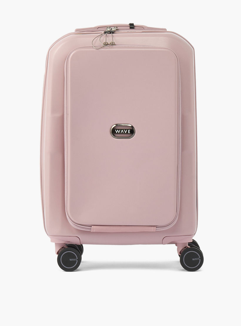 WAVE Solid Hardcase Luggage Trolley with Retractable Handle - 20 inches Cabin Bag-travel-luggagesandbags-luggage-image-2