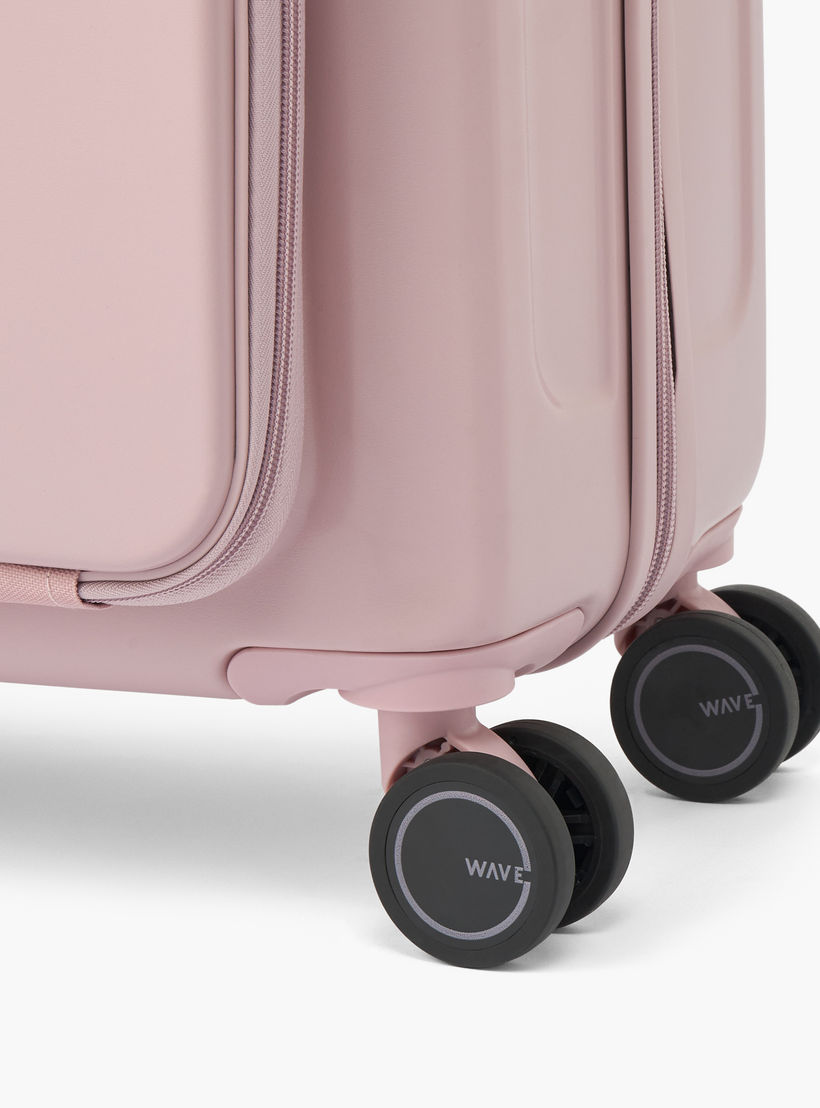 WAVE Solid Hardcase Luggage Trolley with Retractable Handle - 20 inches Cabin Bag-travel-luggagesandbags-luggage-image-8