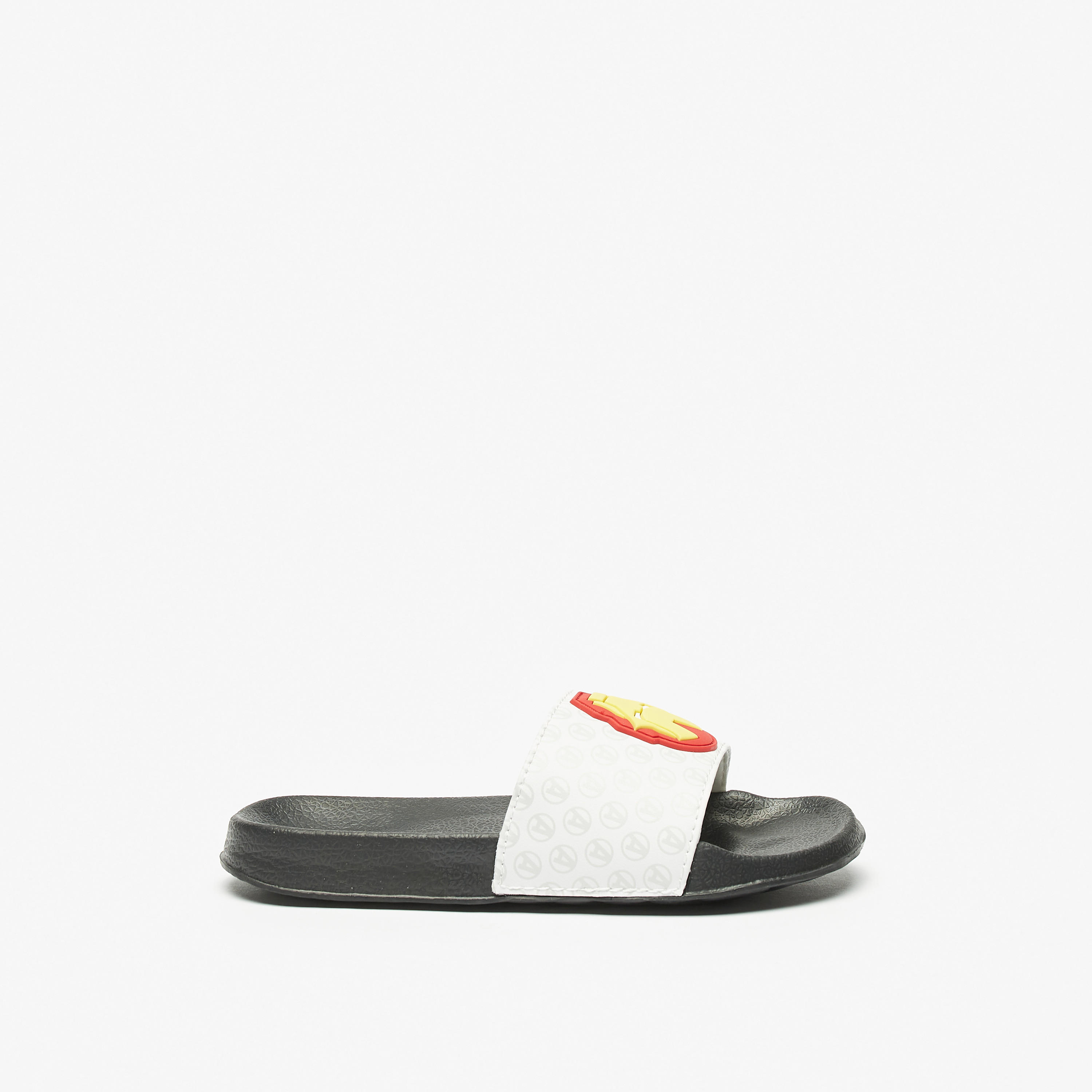 Avengers Iron Man Embossed Slip-On Slides-boys-shoes-flipflopsandslides-image-3