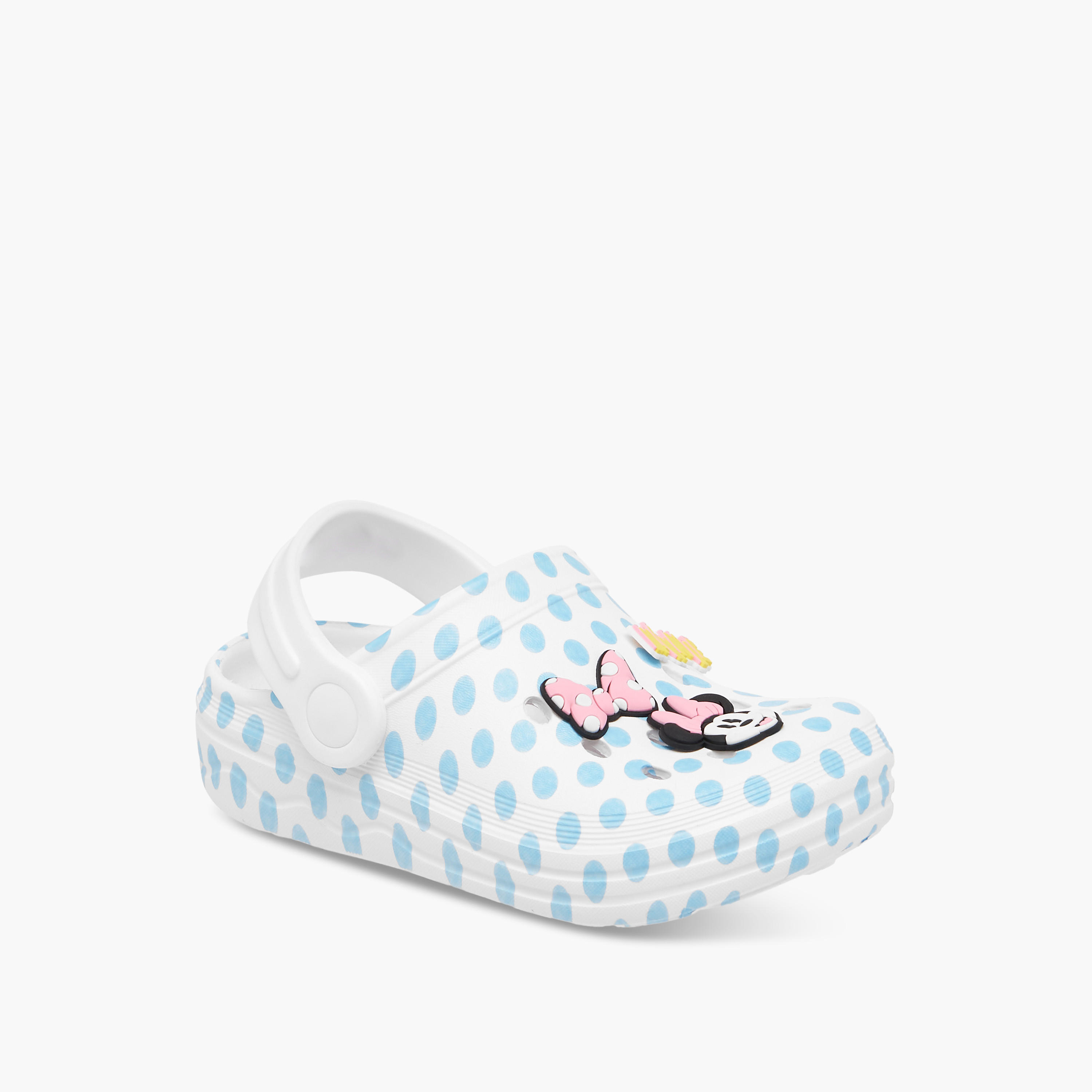 Disney Minnie Mouse Applique Detail Clogs with Backstrap-girls-shoes-flipflopsandslides-image-2