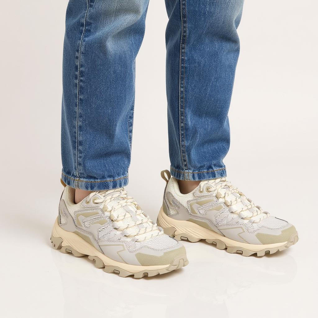 Lee Cooper Women's Panelled Lace-Up Sneakers with Pull Tab-women-shoes-sneakers-image-2
