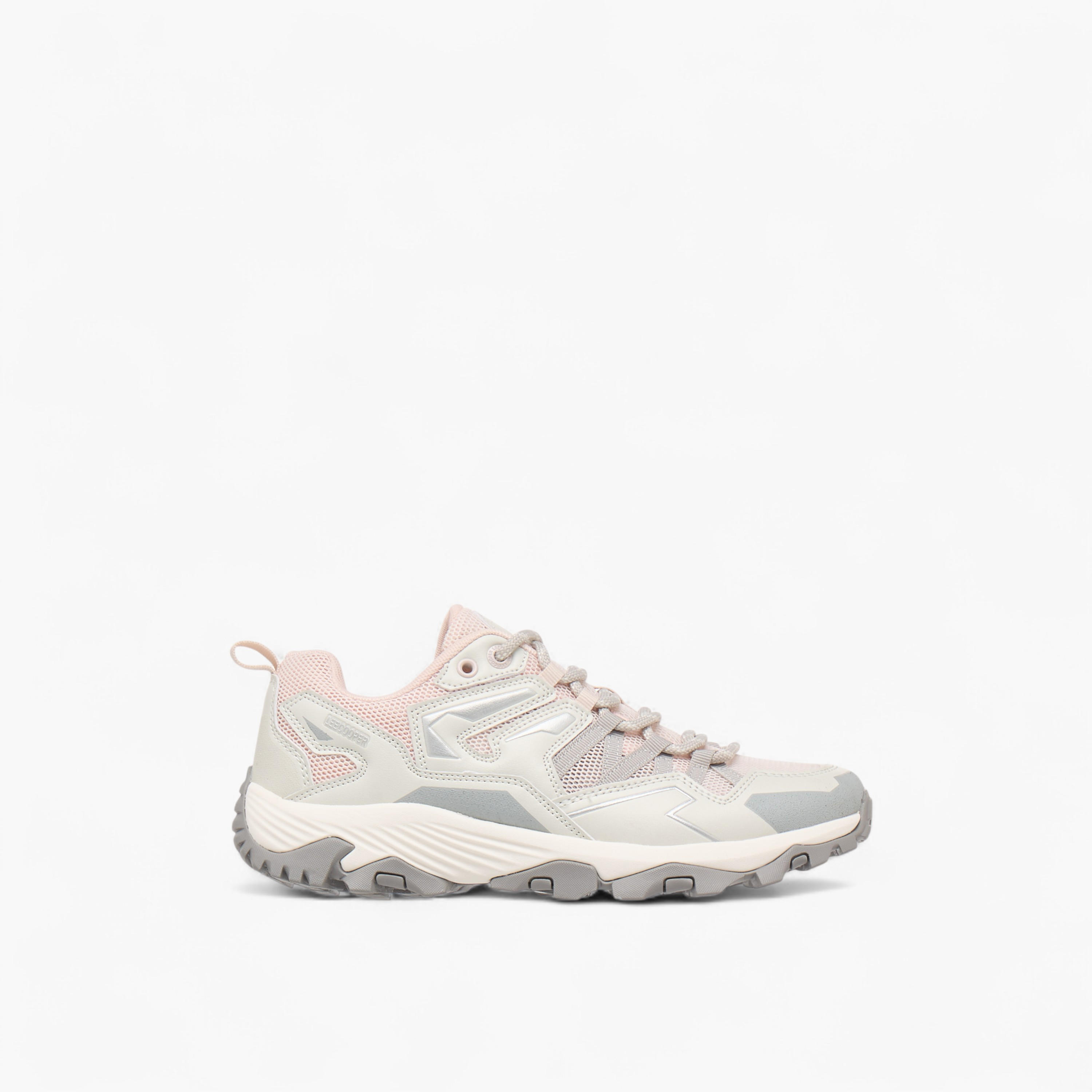 Lee Cooper Women's Panelled Lace-Up Sneakers with Pull Tab-women-shoes-sneakers-image-3
