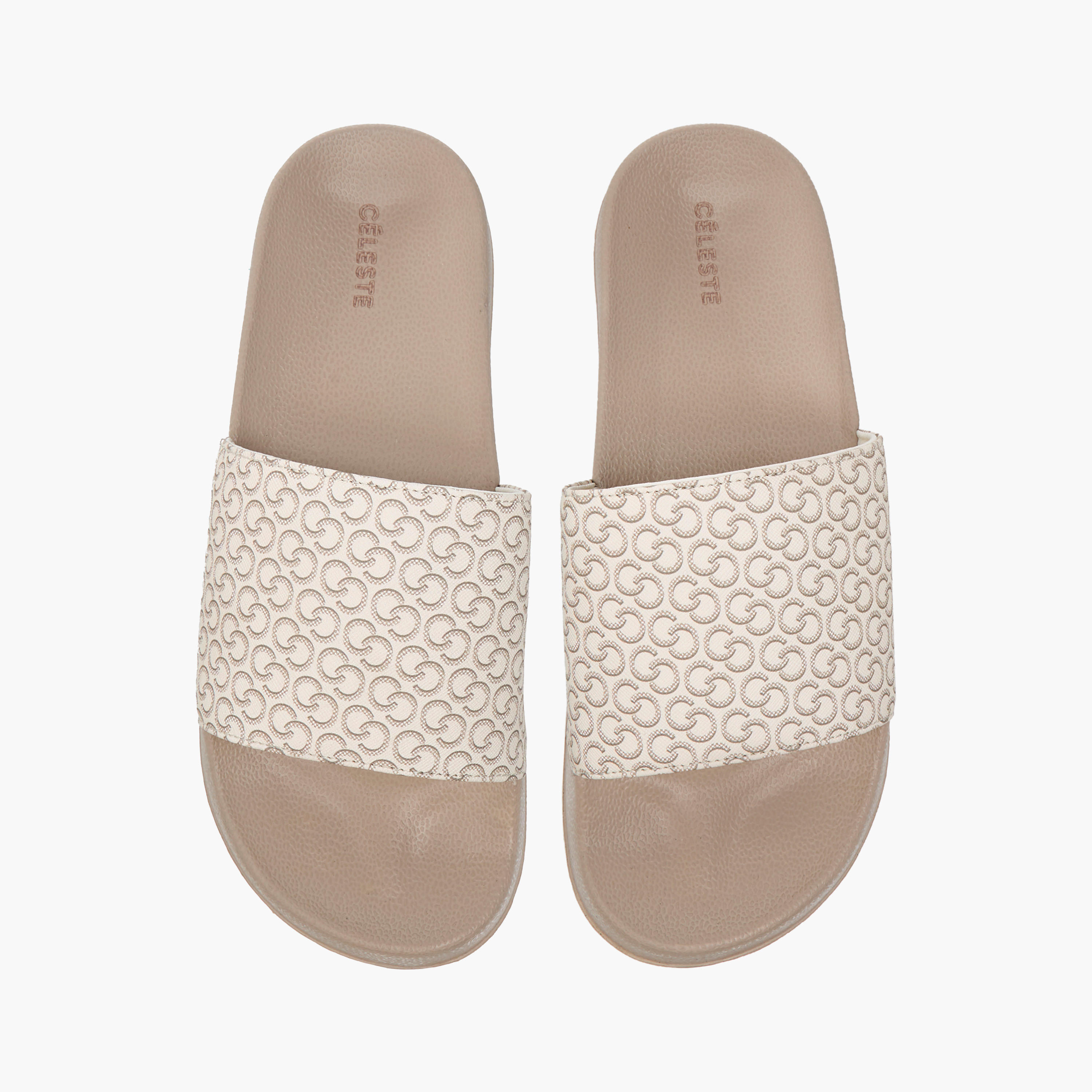 شبشب سهل الارتداء بطبعات مونوجرام للنساء من سليست-women-shoes-flipflopsandslides-image-4