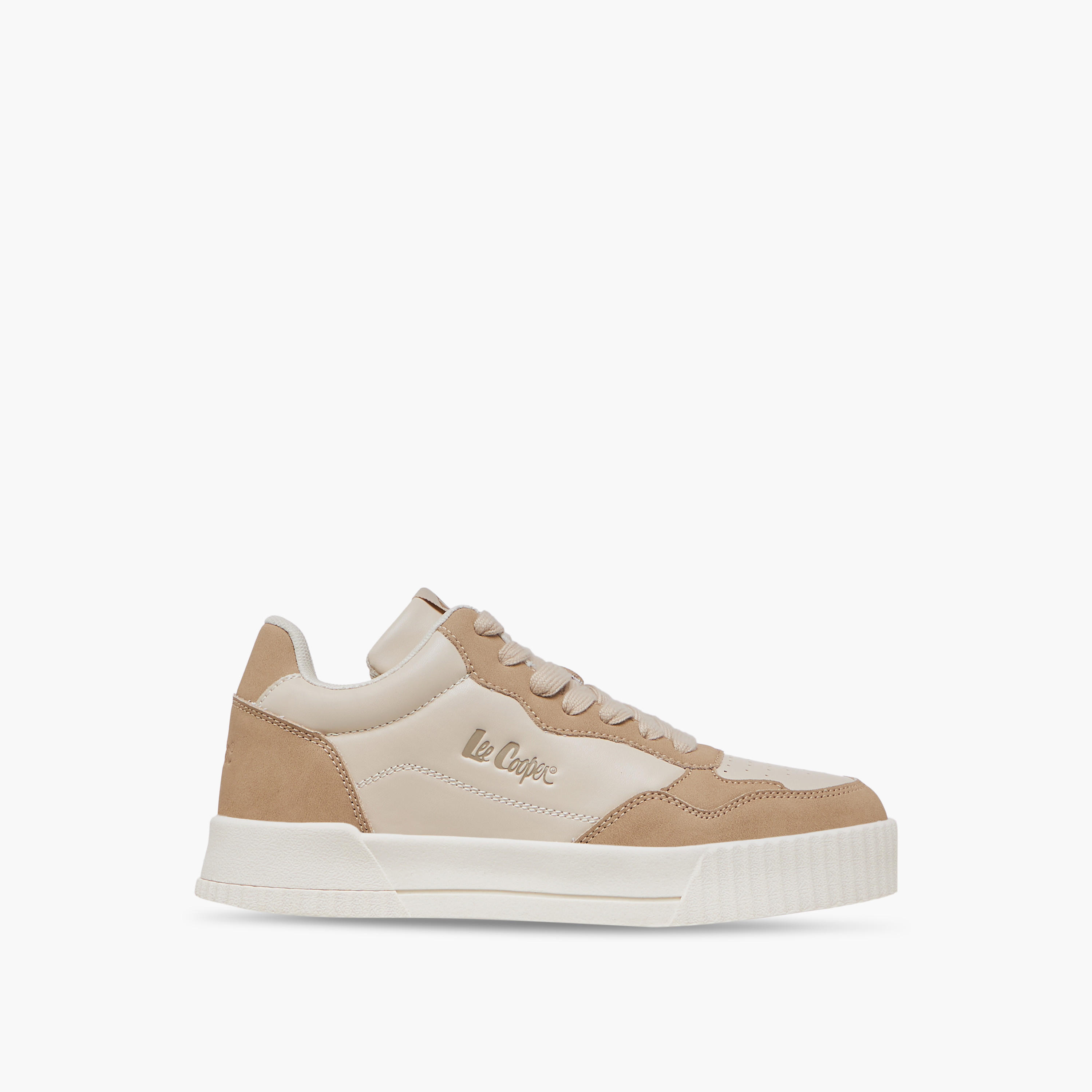 Lee Cooper Women's Logo Detail Sneakers with Lace-Up Closure-women-shoes-sneakers-image-3