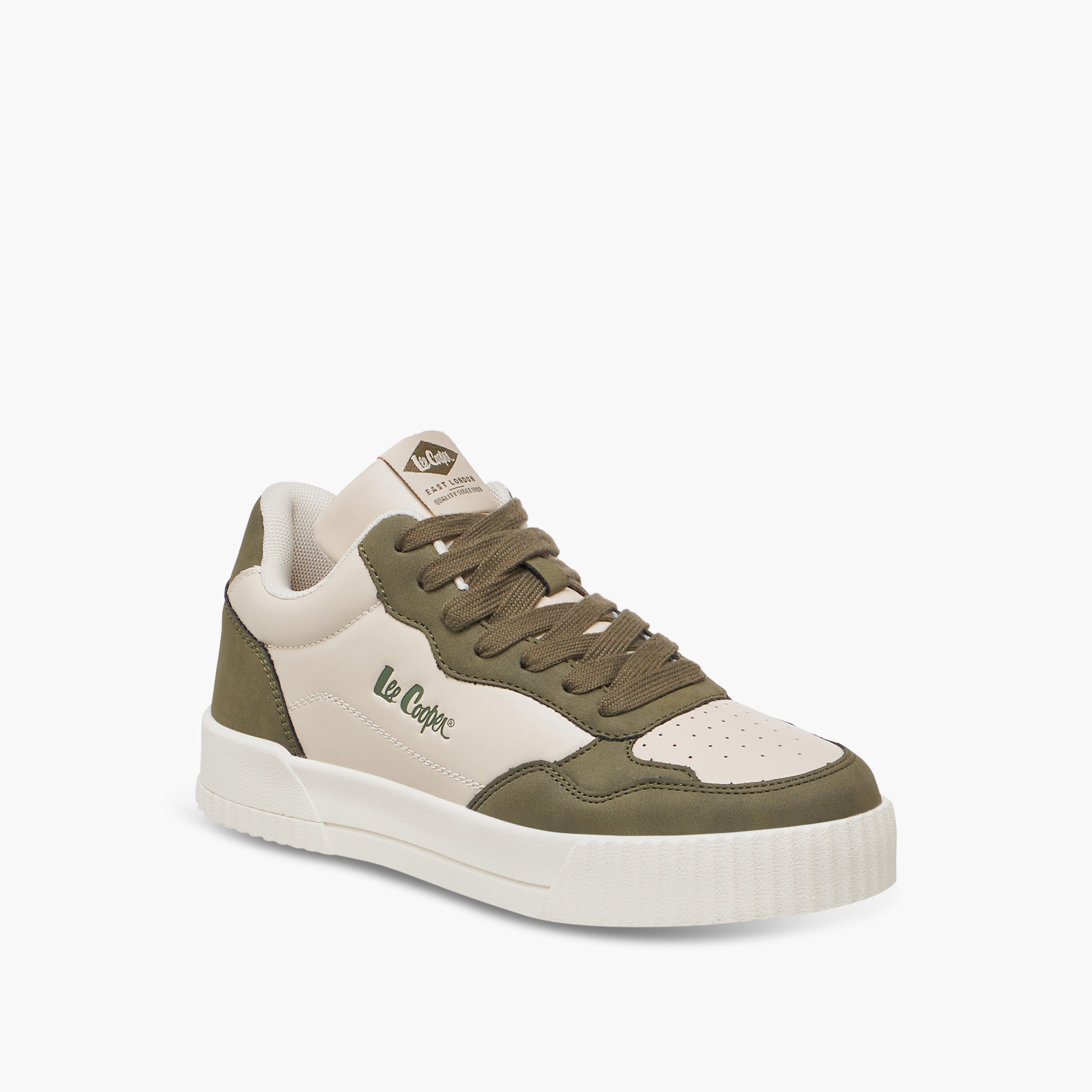 Lee Cooper Women's Logo Detail Sneakers with Lace-Up Closure-women-shoes-sneakers-image-2