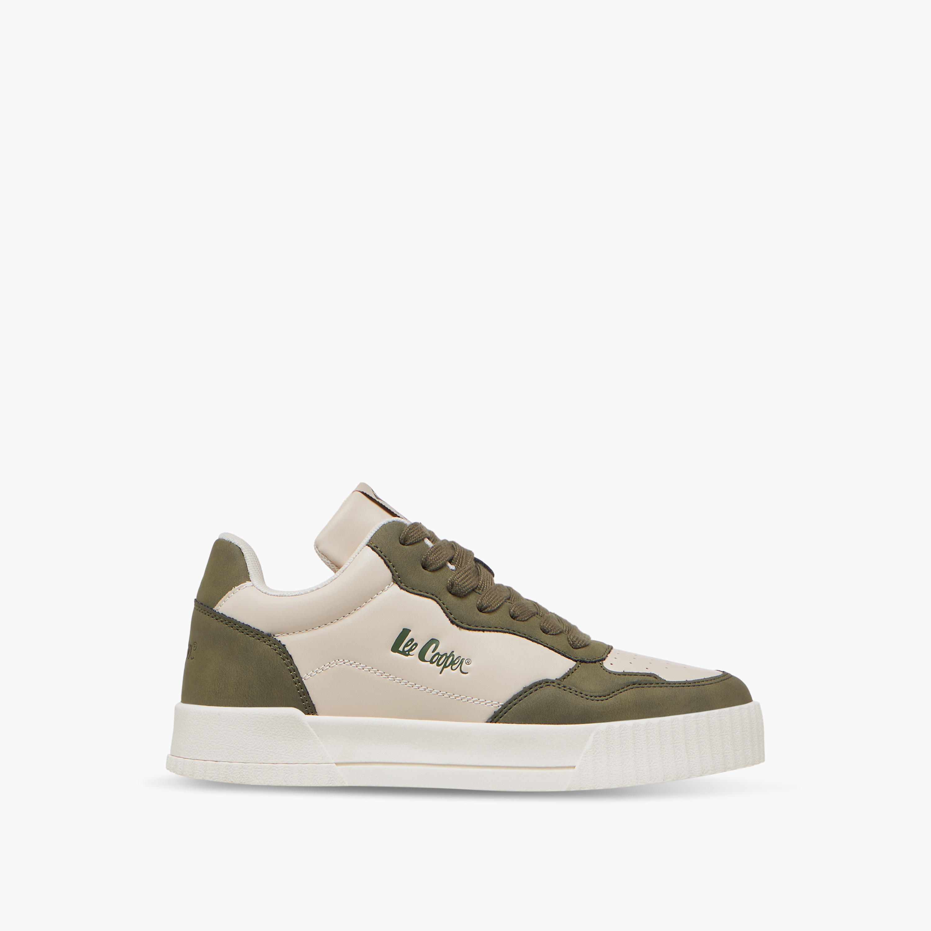 Lee Cooper Women's Logo Detail Sneakers with Lace-Up Closure-women-shoes-sneakers-image-3