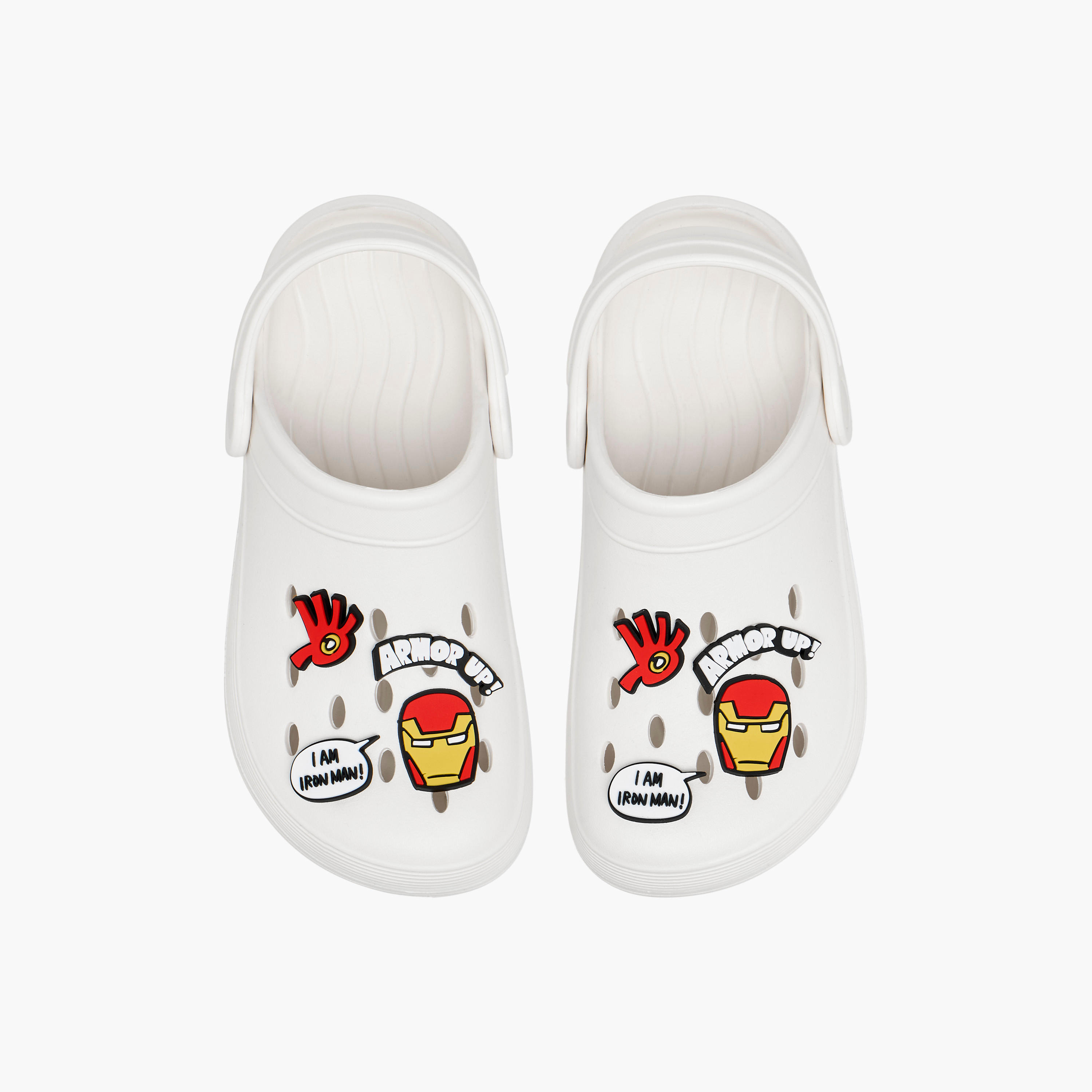 Marvel Boys Iron Man Jibbitz Charm Clogs-boys-shoes-sandals-image-1
