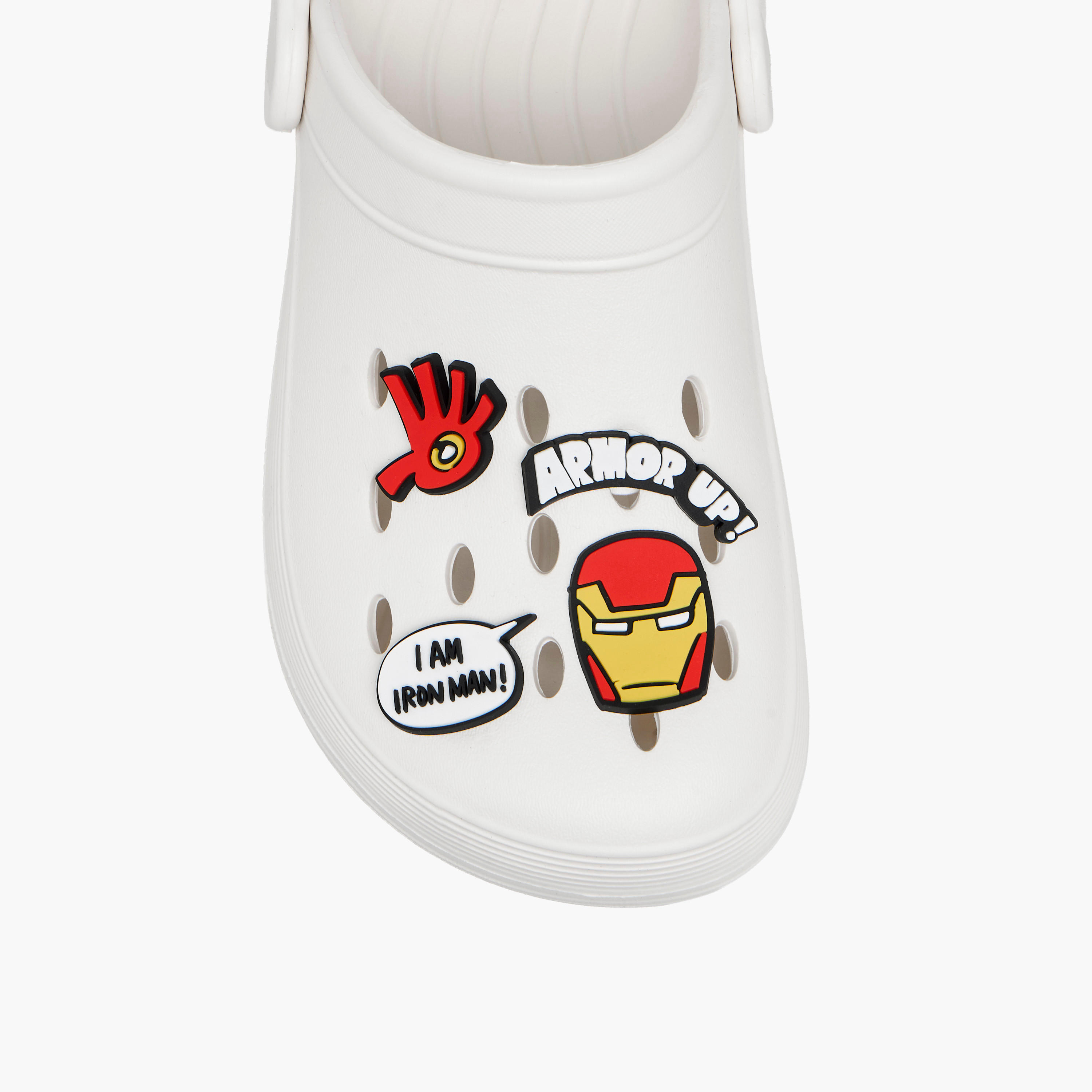 Marvel Boys Iron Man Jibbitz Charm Clogs-boys-shoes-sandals-image-4