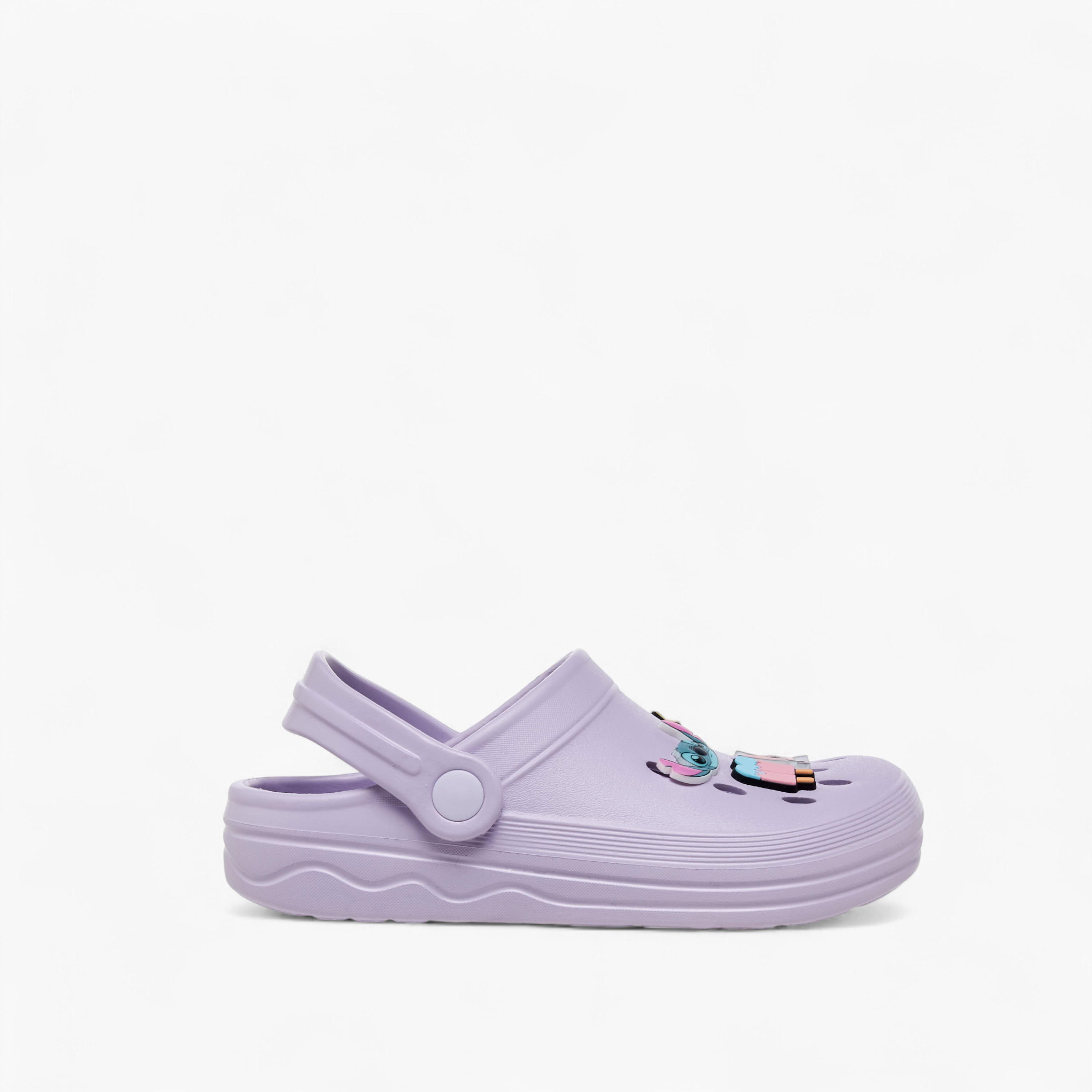 Disney Girls Stitch Applique Backstrap Clogs-girls-shoes-sandals-image-3