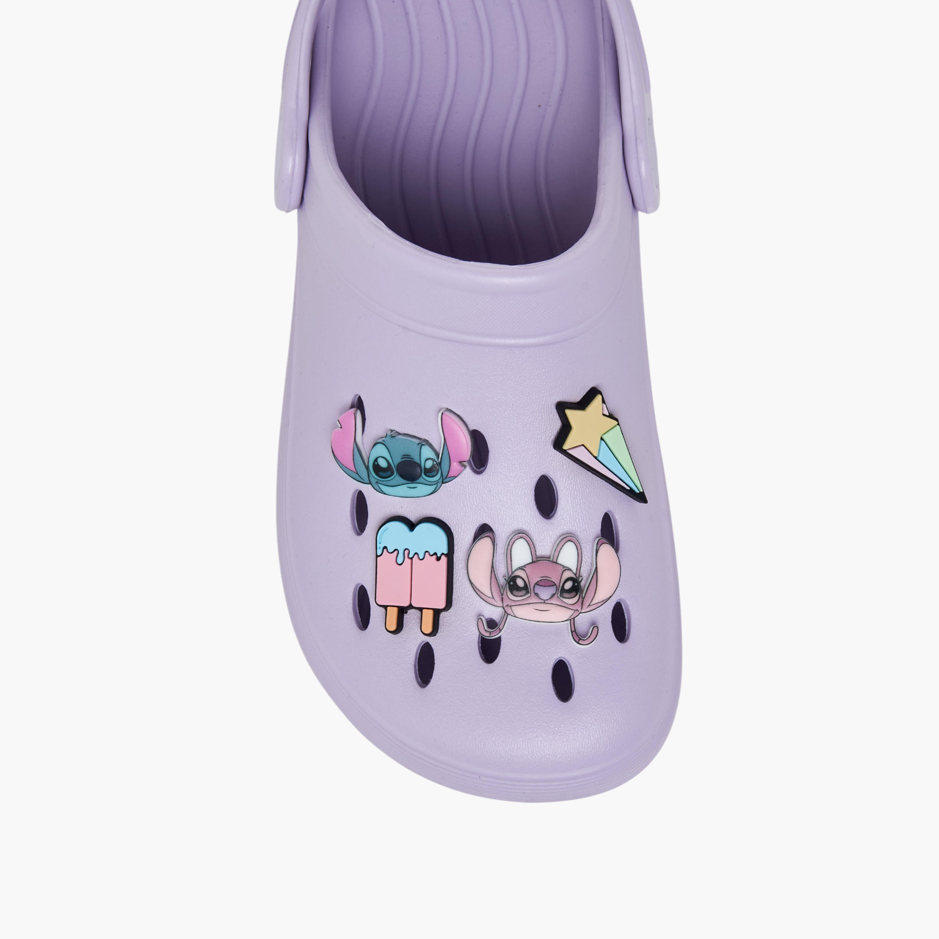 Disney Girls Stitch Applique Backstrap Clogs-girls-shoes-sandals-image-4