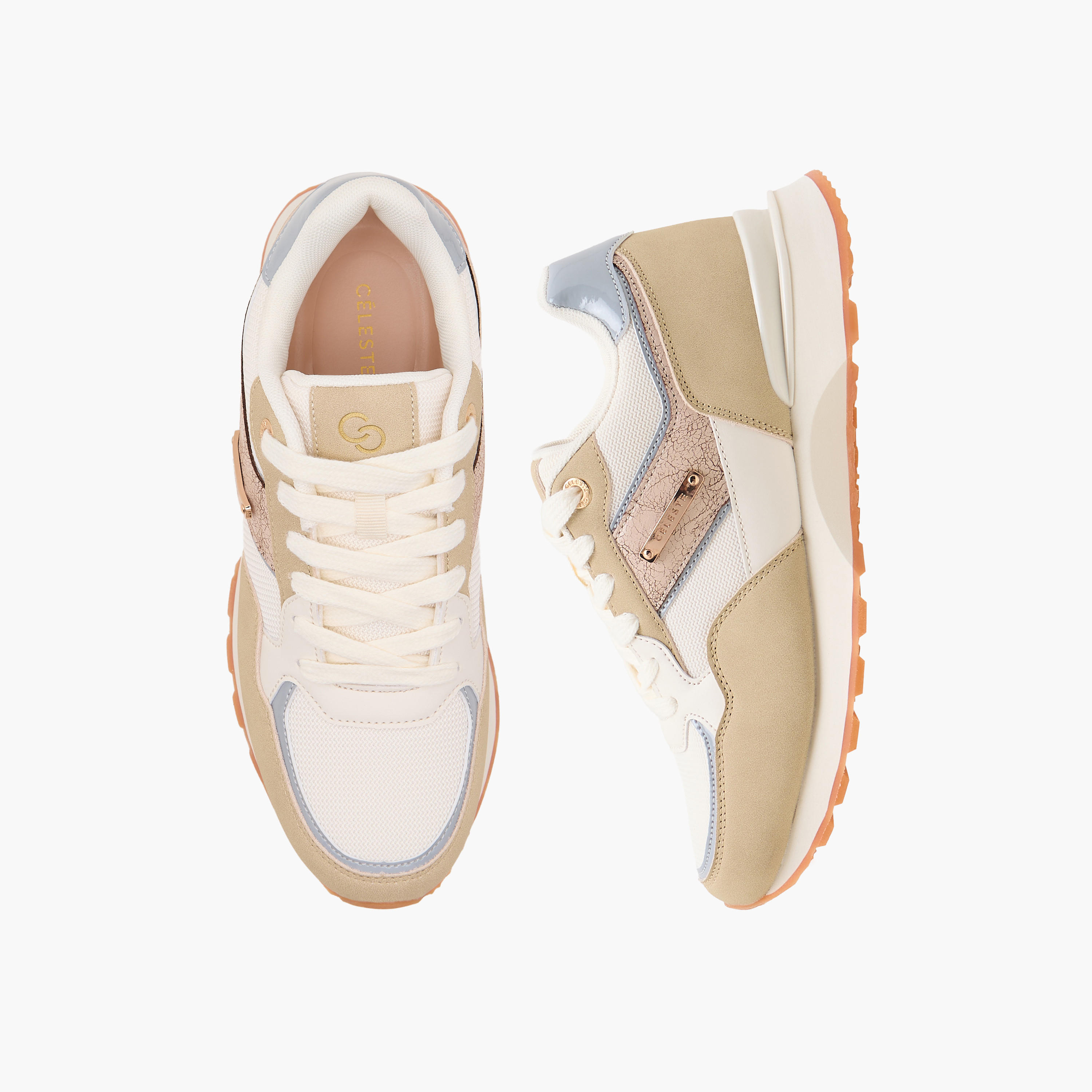 Celeste Women Panelled Lace-Up Sneakers-women-shoes-sneakers-image-1