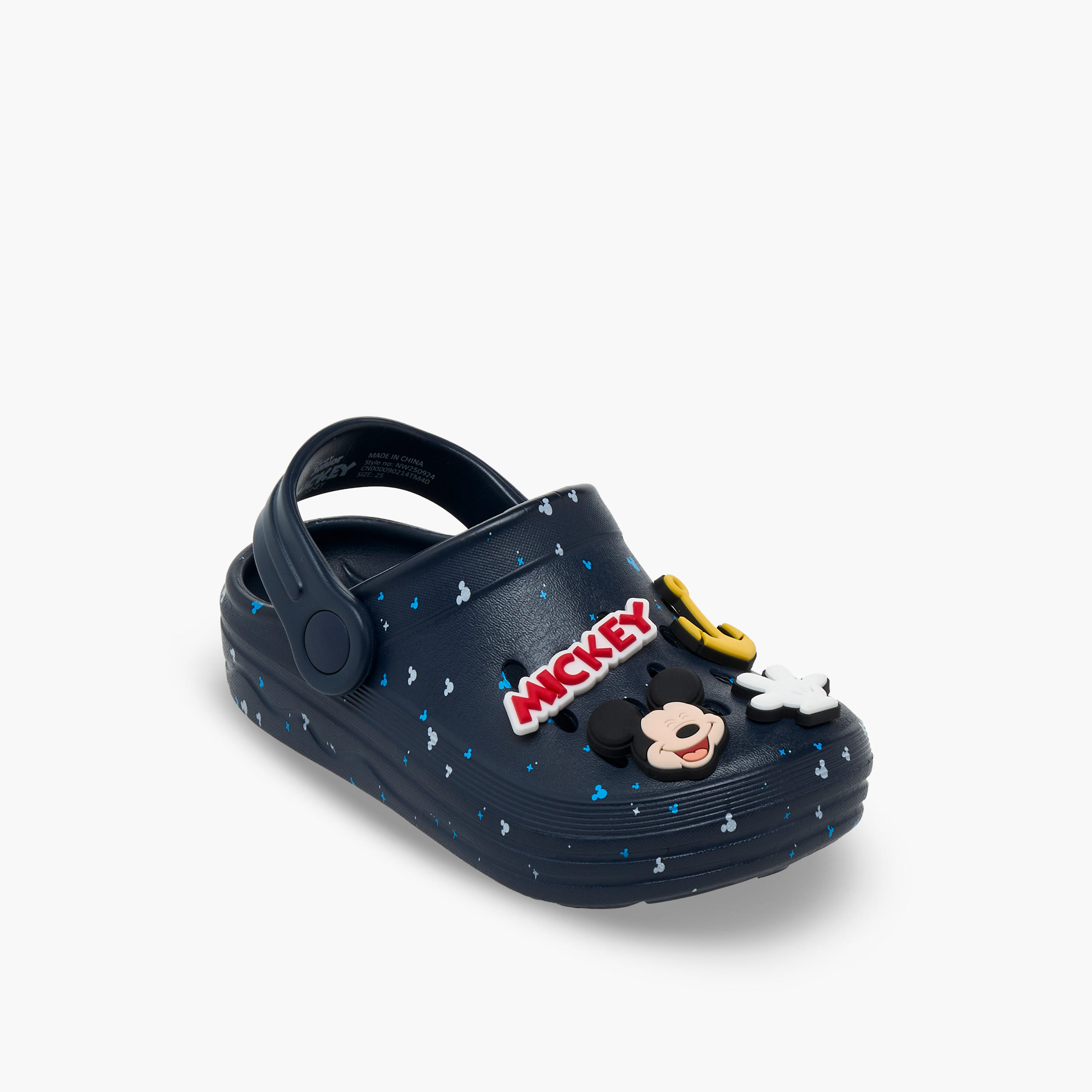 صندل كلوج بطبعات ميكي ماوس وحزام خلفي للأولاد من ديزني-boys-shoes-sandals-image-2