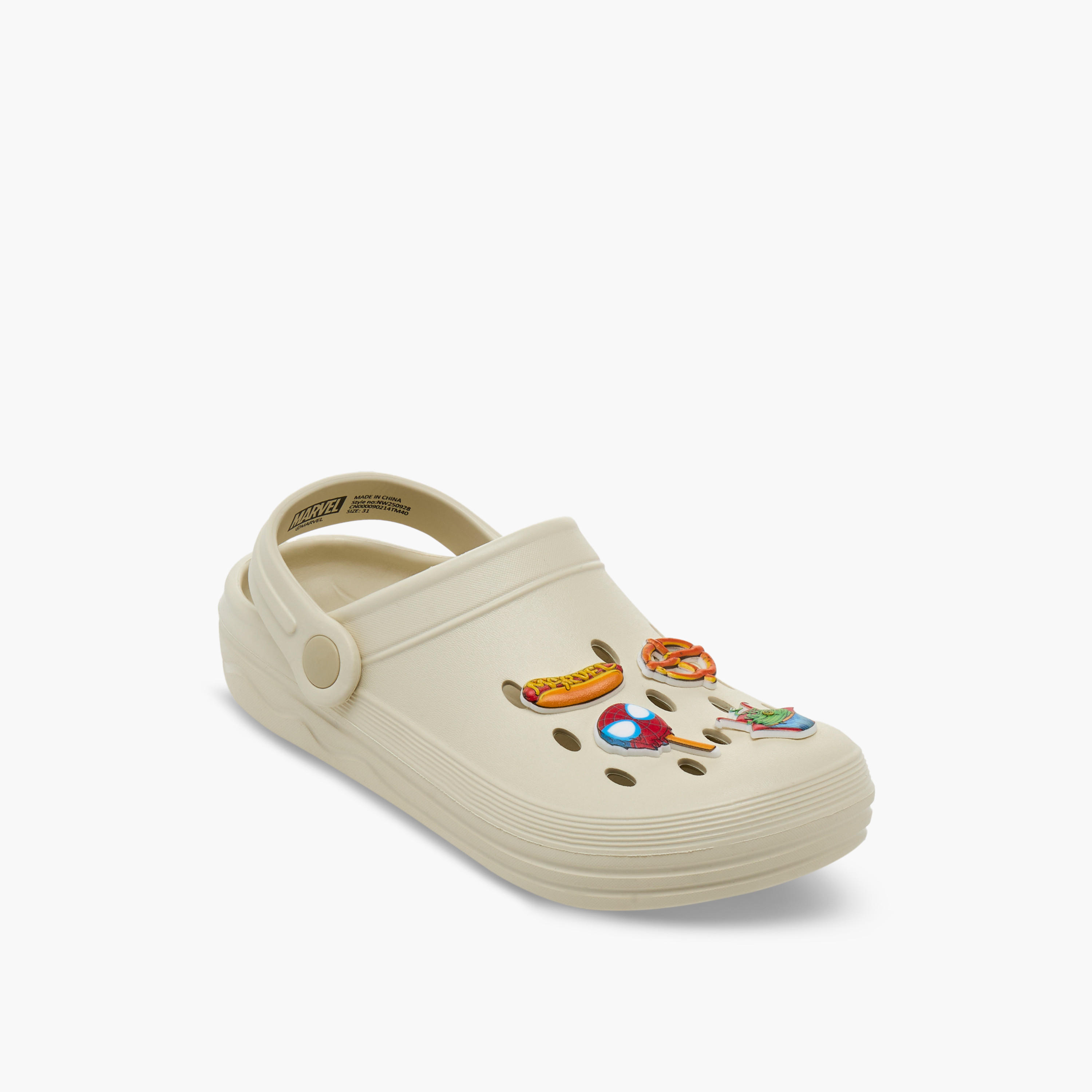 Boys Avengers Detail Clogs with Backstrap-boys-shoes-sandals-image-2