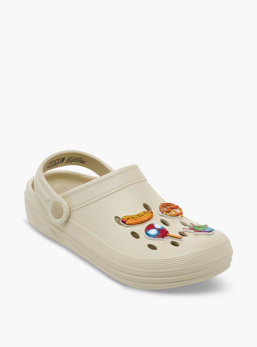 Boys Avengers Detail Clogs with Backstrap-boys-shoes-sandals-image-2