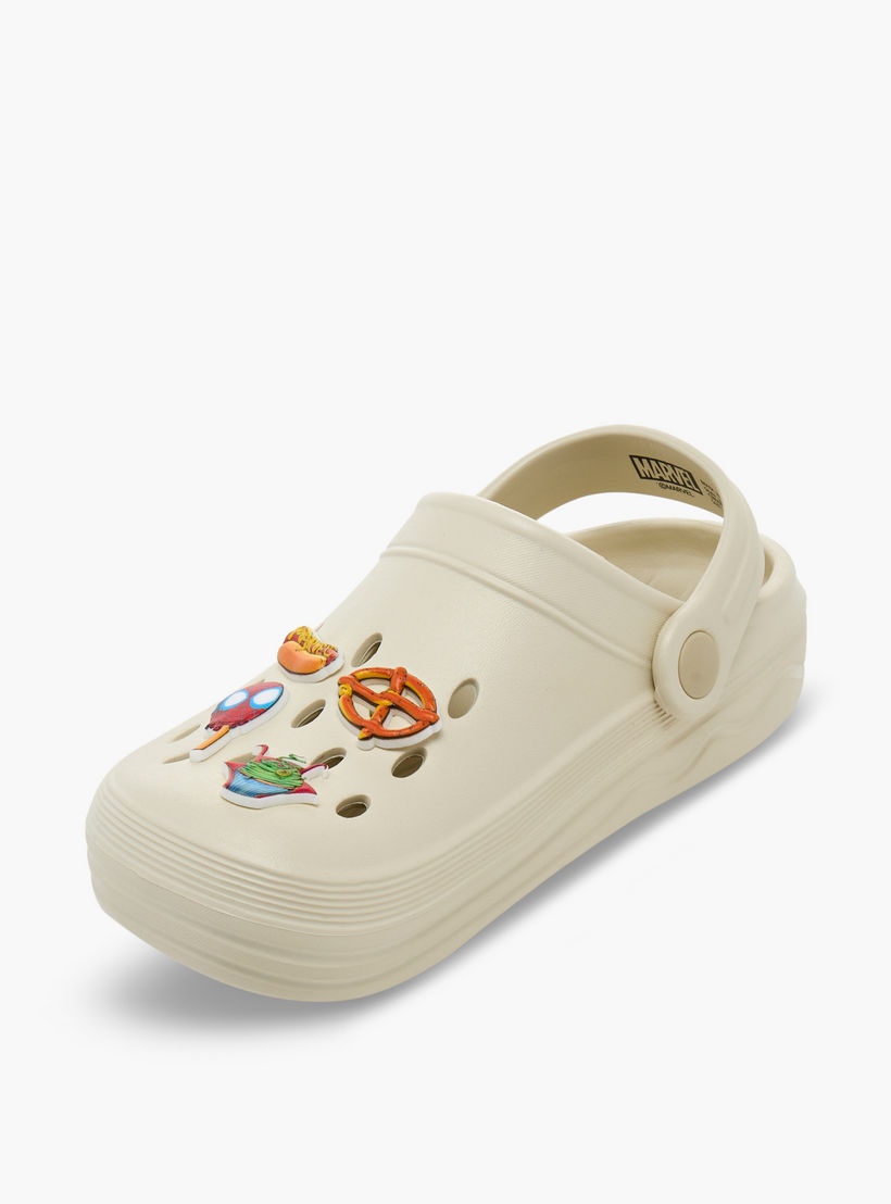 Boys Avengers Detail Clogs with Backstrap-boys-shoes-sandals-image-4