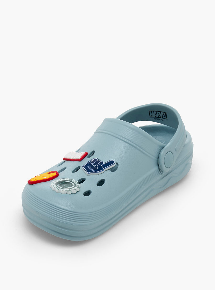 Boys Backstrap Avengers Accent Clogs-boys-shoes-flipflopsandslides-image-4
