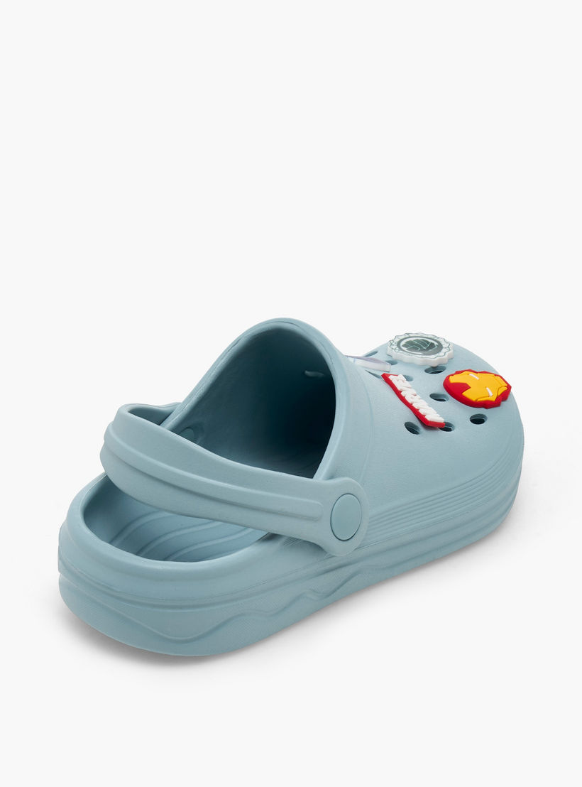 Boys Backstrap Avengers Accent Clogs-boys-shoes-flipflopsandslides-image-6