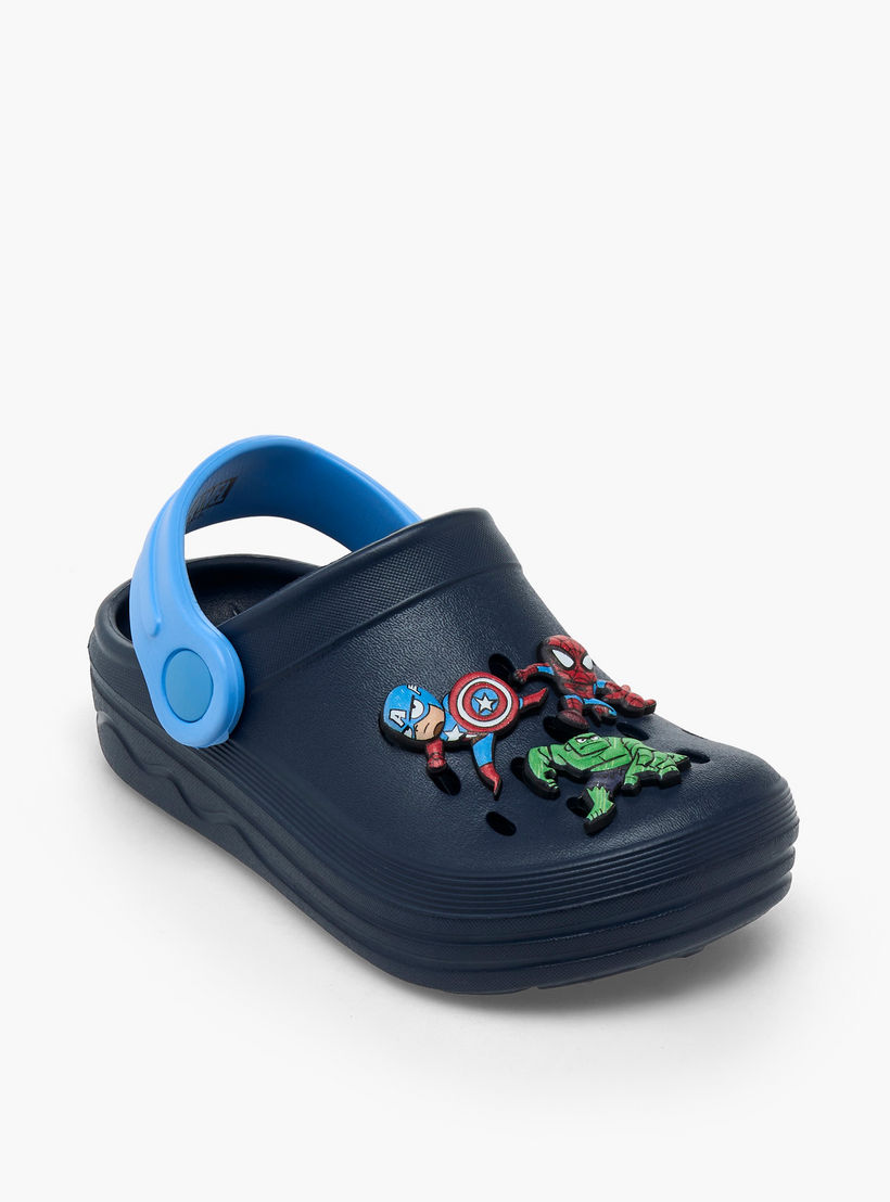 Boys Backstrap Avengers Accent Clogs-boys-shoes-flipflopsandslides-image-2
