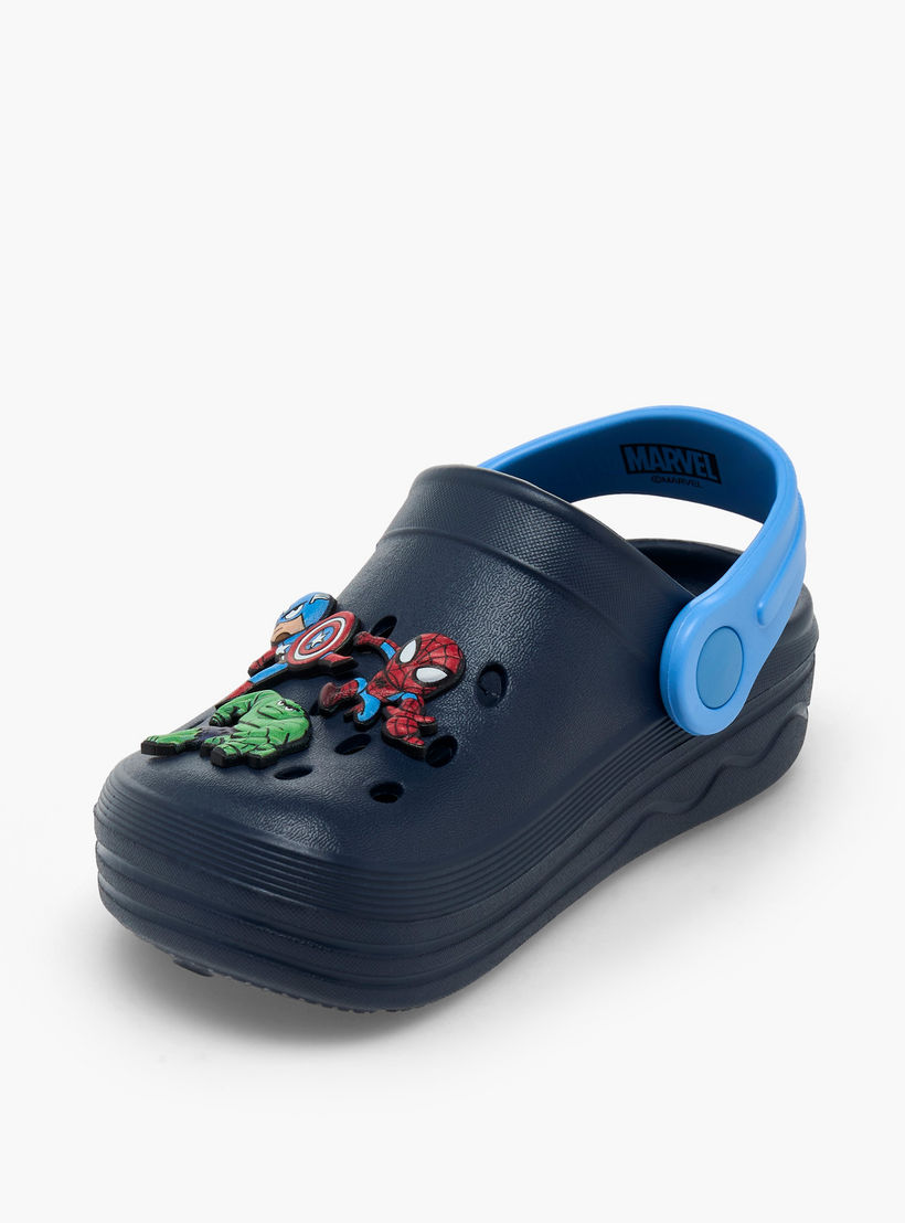 Boys Backstrap Avengers Accent Clogs-boys-shoes-flipflopsandslides-image-4