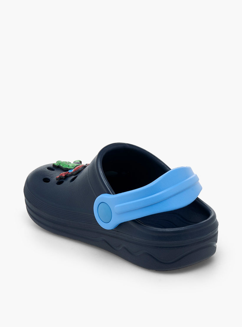 Boys Backstrap Avengers Accent Clogs-boys-shoes-flipflopsandslides-image-5