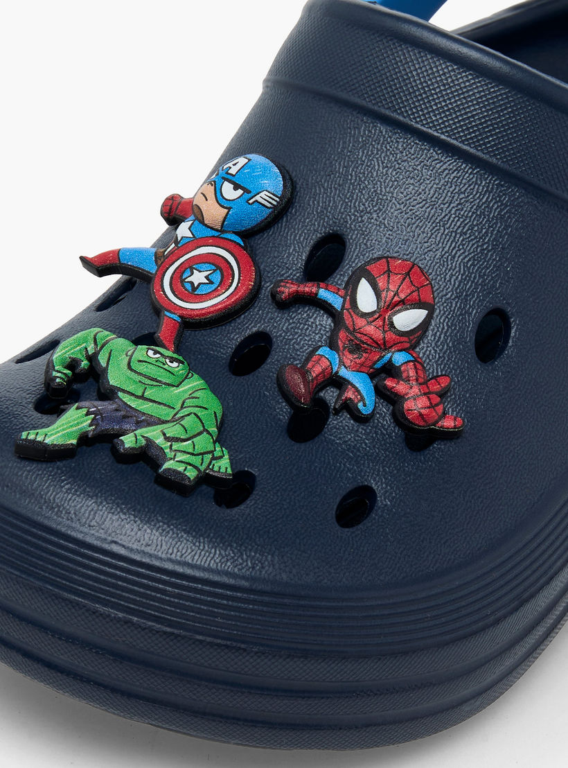 Boys Backstrap Avengers Accent Clogs-boys-shoes-flipflopsandslides-image-7