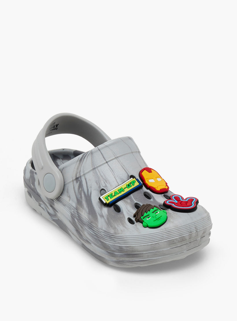 Boys Backstrap Avengers Accent Clogs-boys-shoes-sandals-image-2