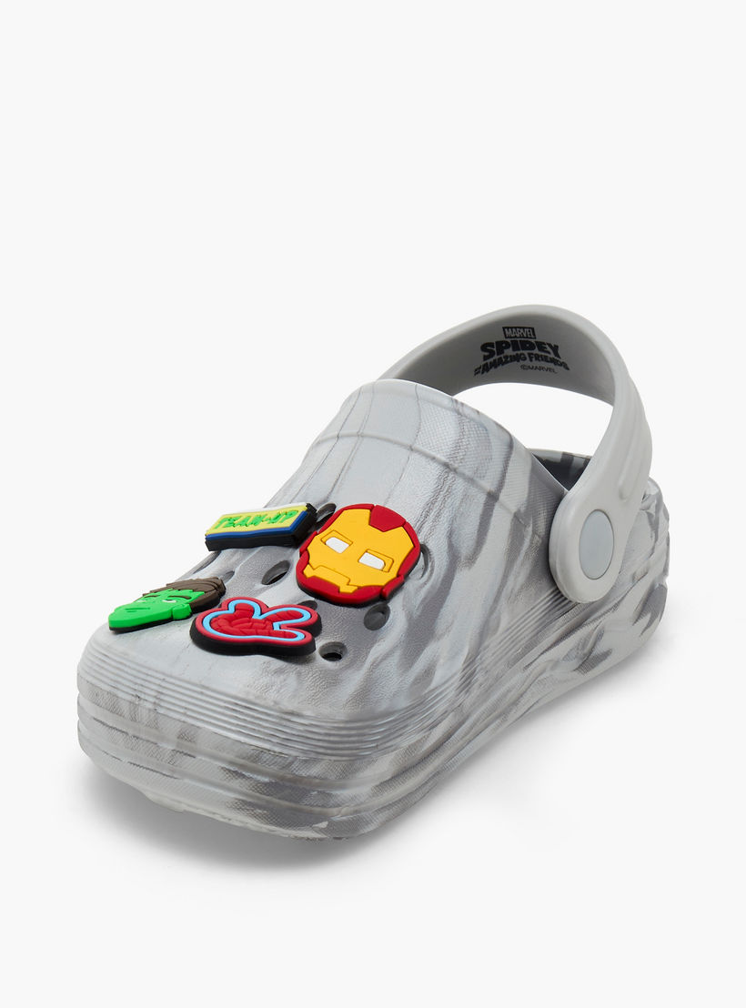 Boys Backstrap Avengers Accent Clogs-boys-shoes-sandals-image-4