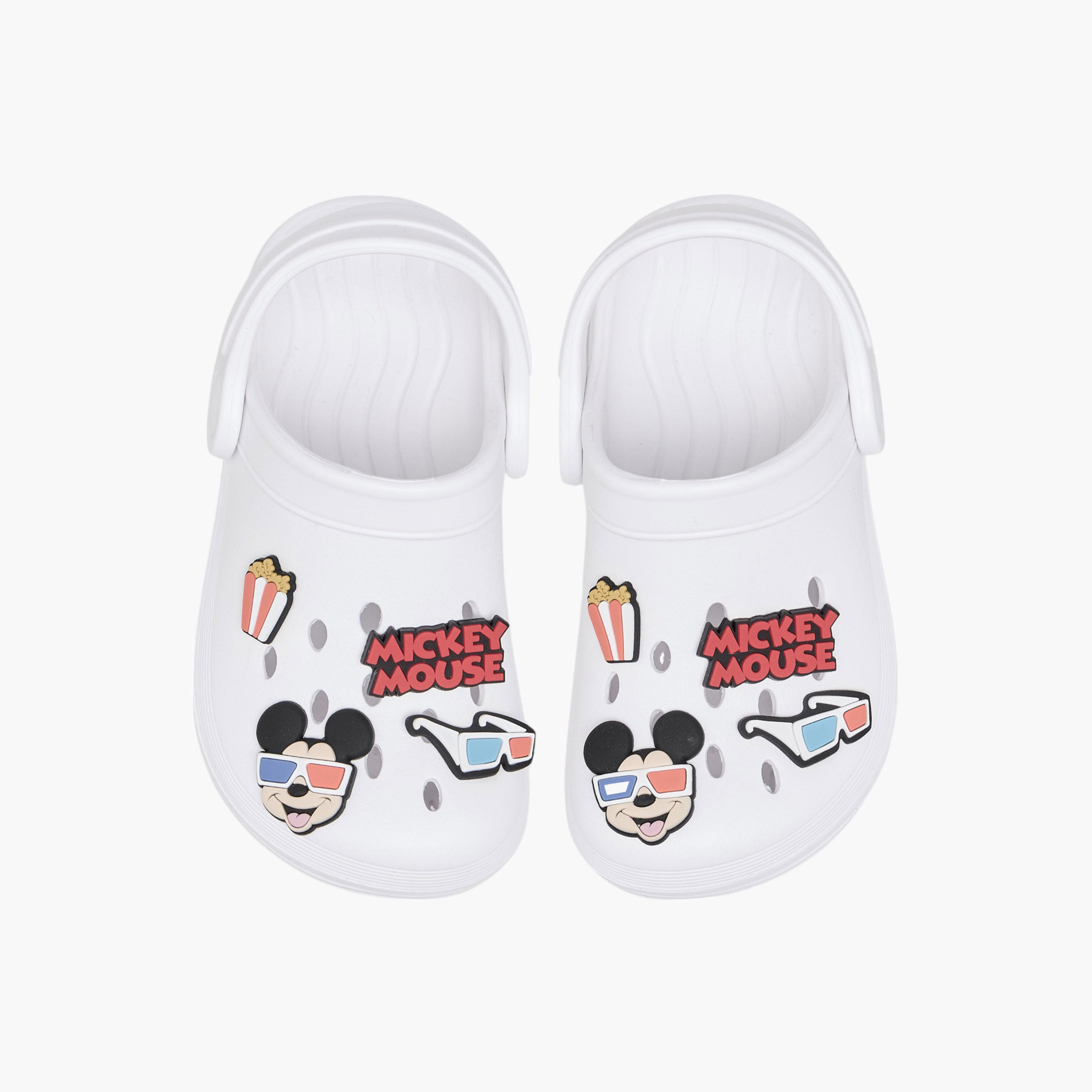 Disney Mickey Mouse Jibbitz Clogs with Backstrap-boys-shoes-flipflopsandslides-image-1