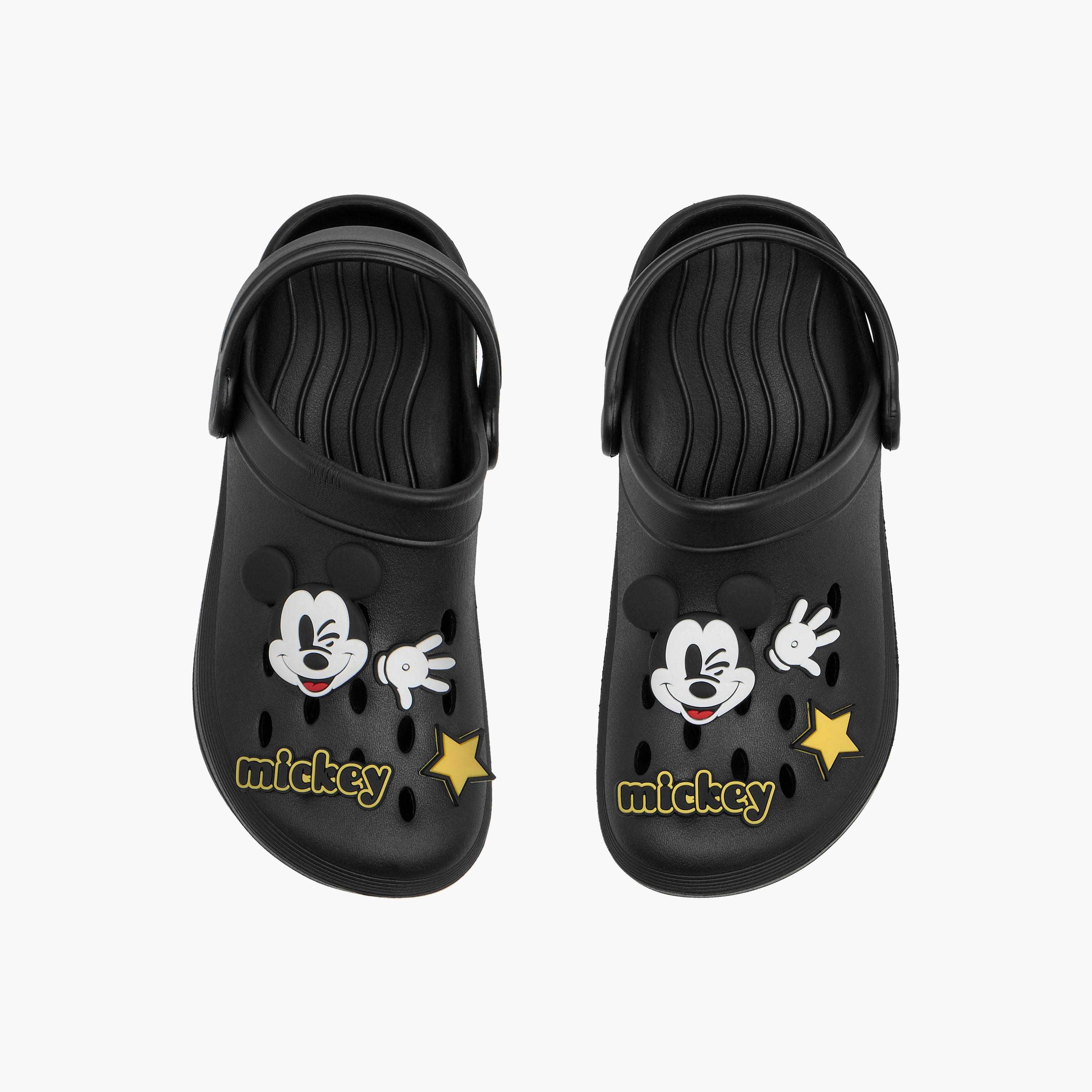 Disney Mickey Mouse Applique Detail Clogs with Backstrap-boys-shoes-sandals-image-1