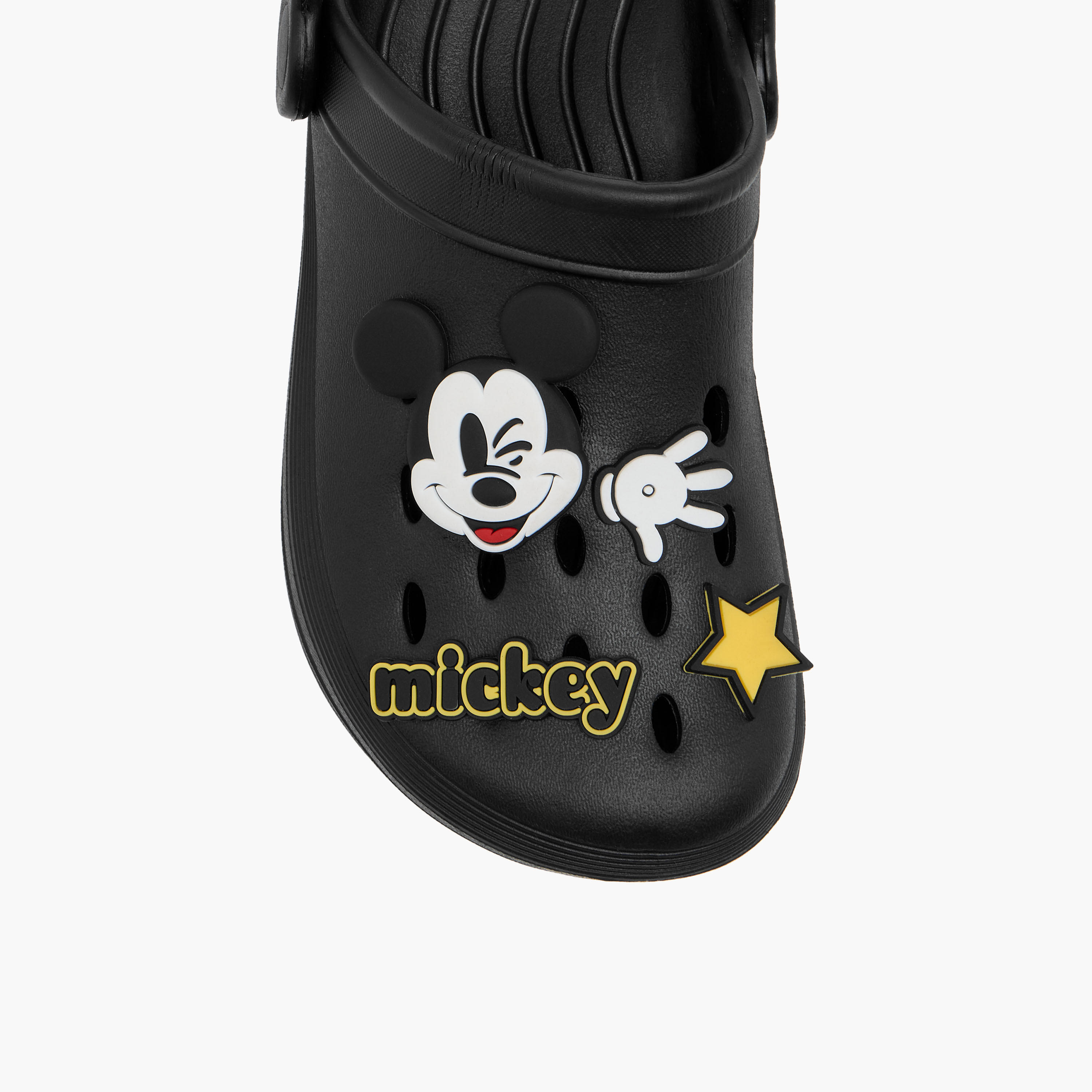 Disney Mickey Mouse Applique Detail Clogs with Backstrap-boys-shoes-sandals-image-4