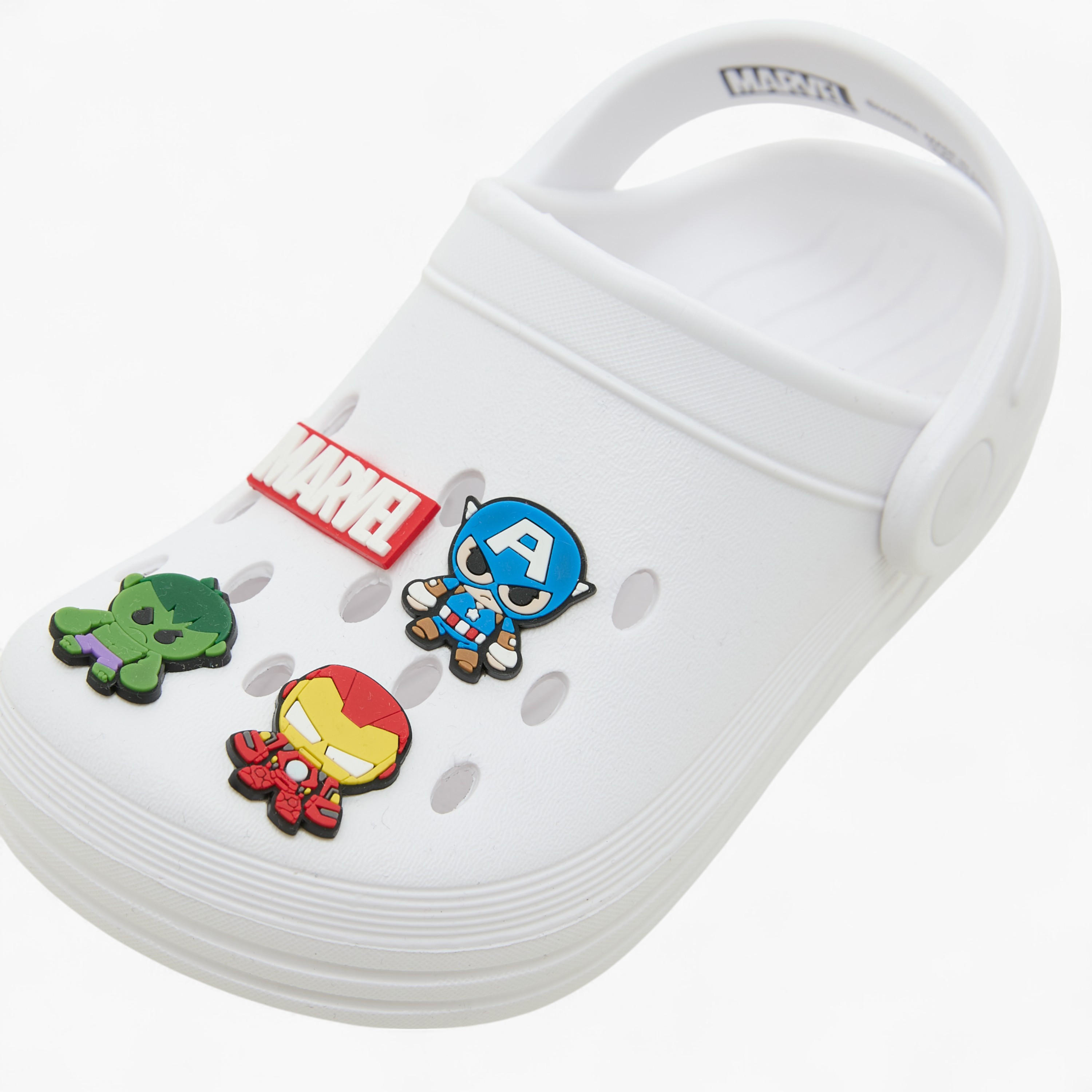 Avengers Applique Clogs with Backstrap-boys-shoes-flipflopsandslides-image-4