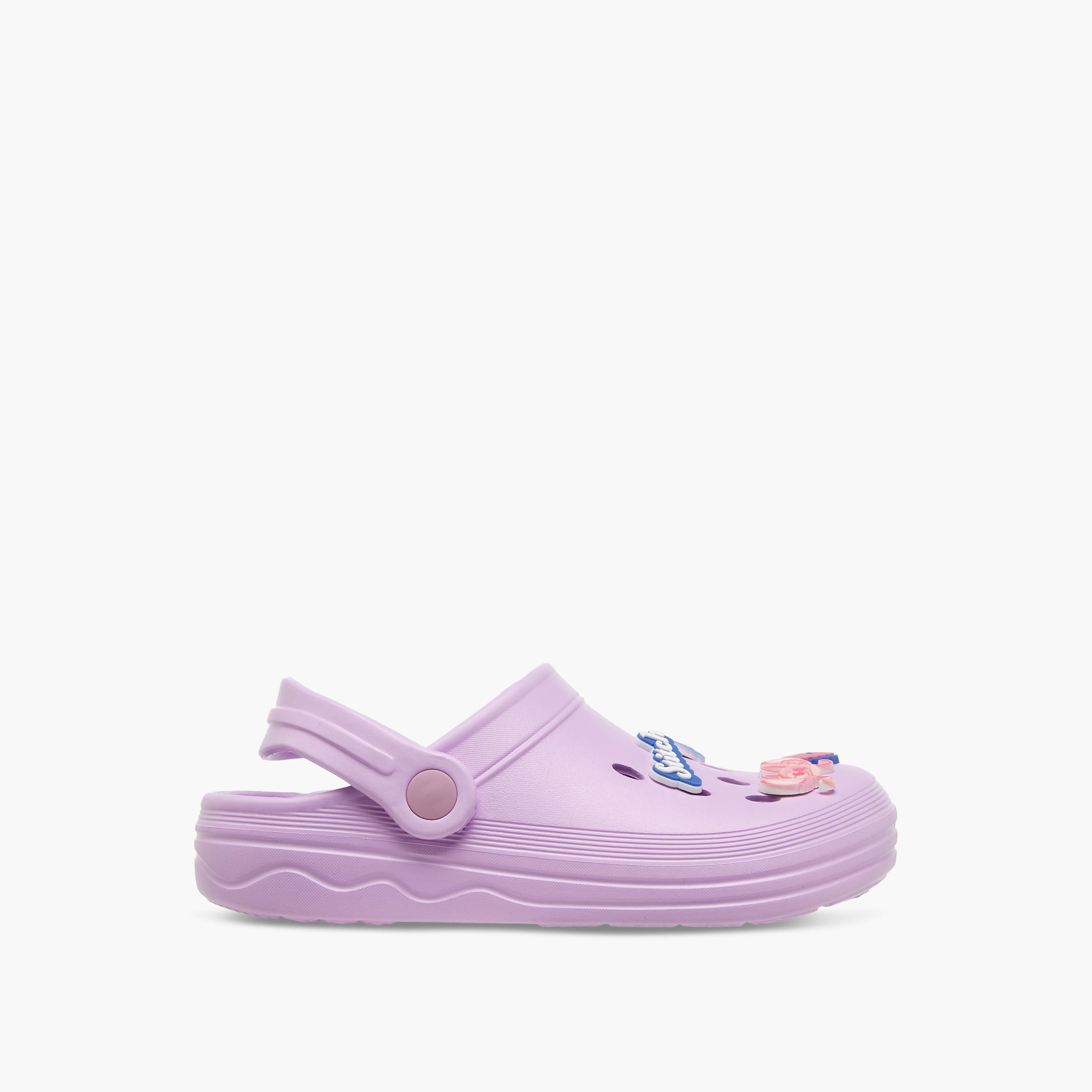 شبشب كلوج بحزام خلفي وزخارف جيبتز من ديزني-girls-shoes-sandals-image-3