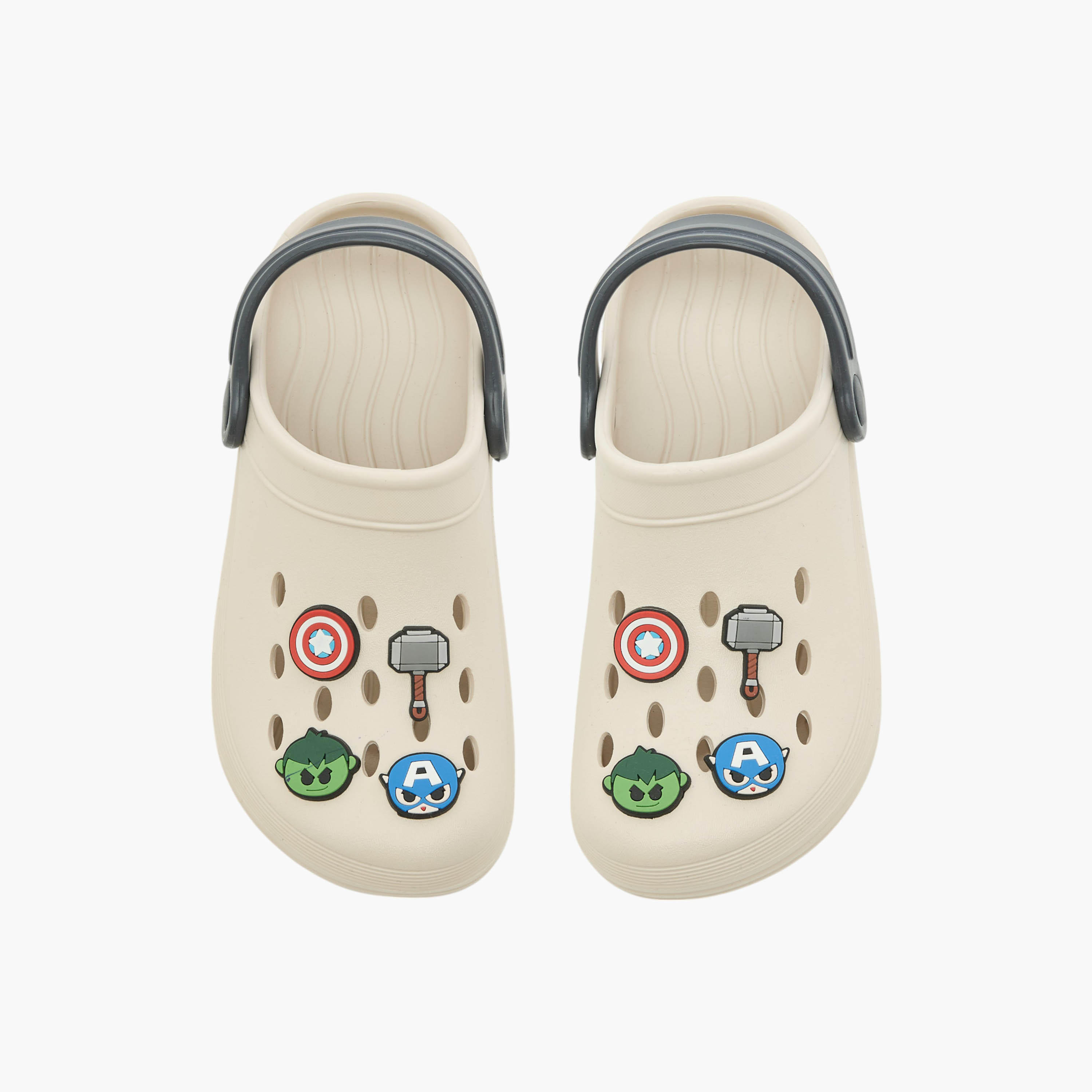 Avengers Applique Clogs with Backstrap-boys-shoes-sandals-image-1