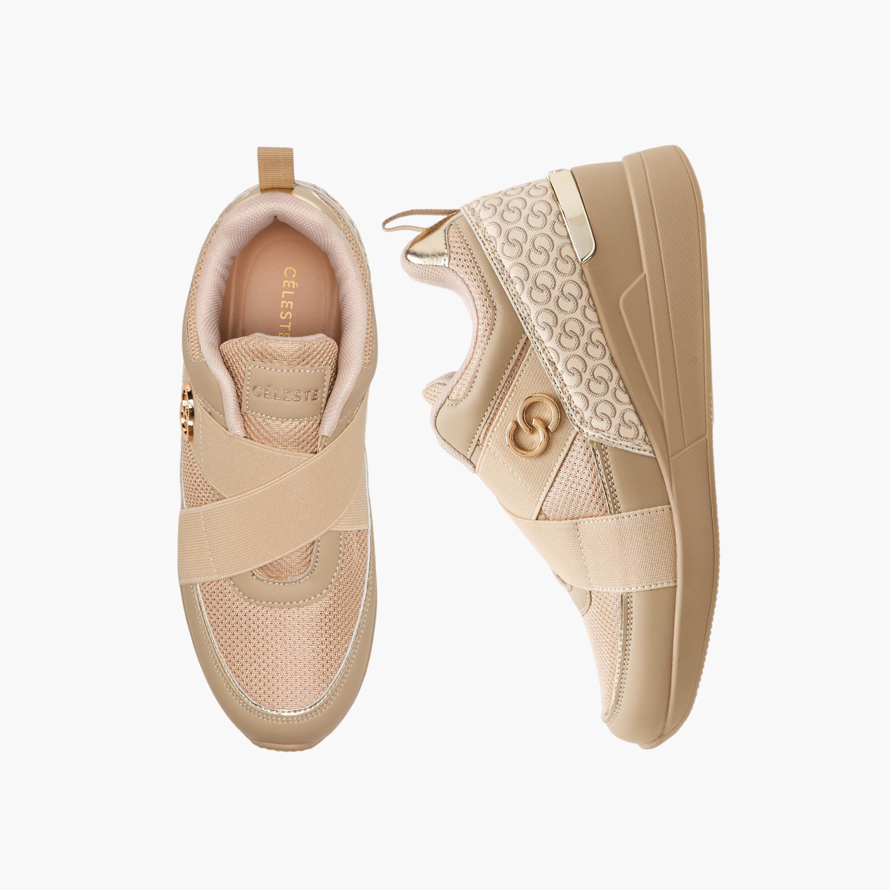 Celeste Women Monogram Print Ankle Sneakers-women-shoes-sneakers-image-1