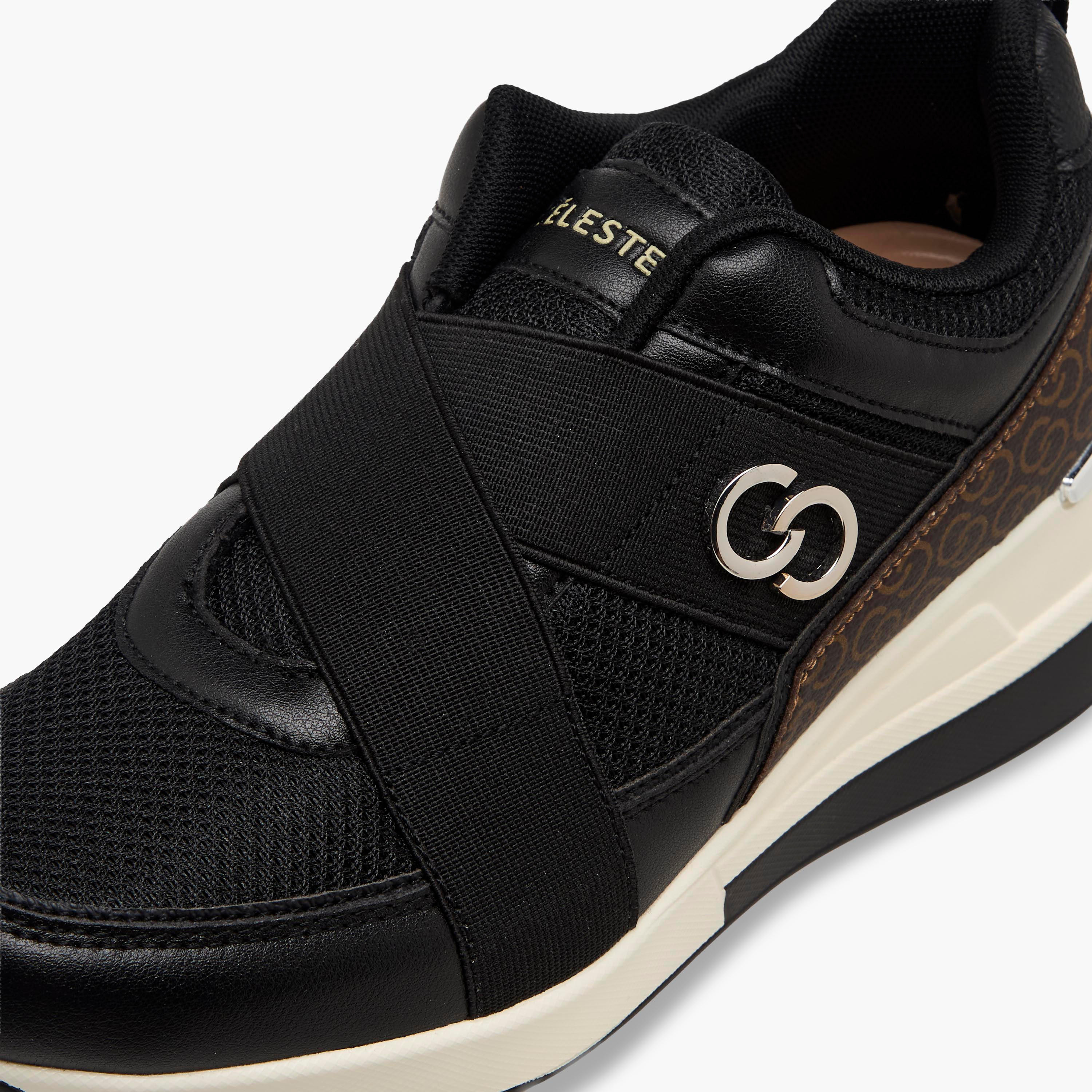 Celeste Women Monogram Print Ankle Sneakers-women-shoes-sneakers-image-4
