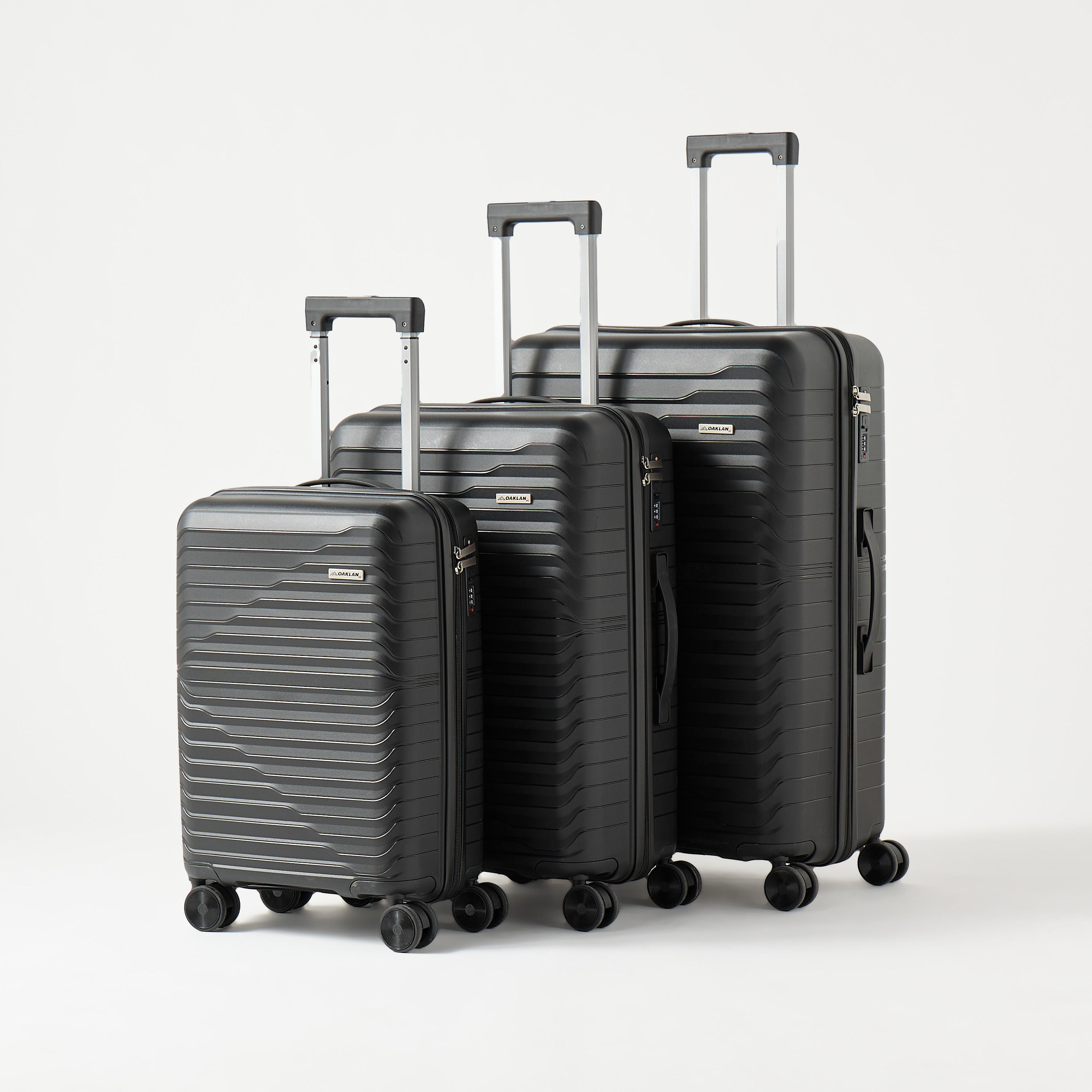 مجموعة شنط ترولي صلبة بارزة الملمس 3 قطع من أوكلان من شو إكسبريس-travel-luggagesandbags-luggage-image-3