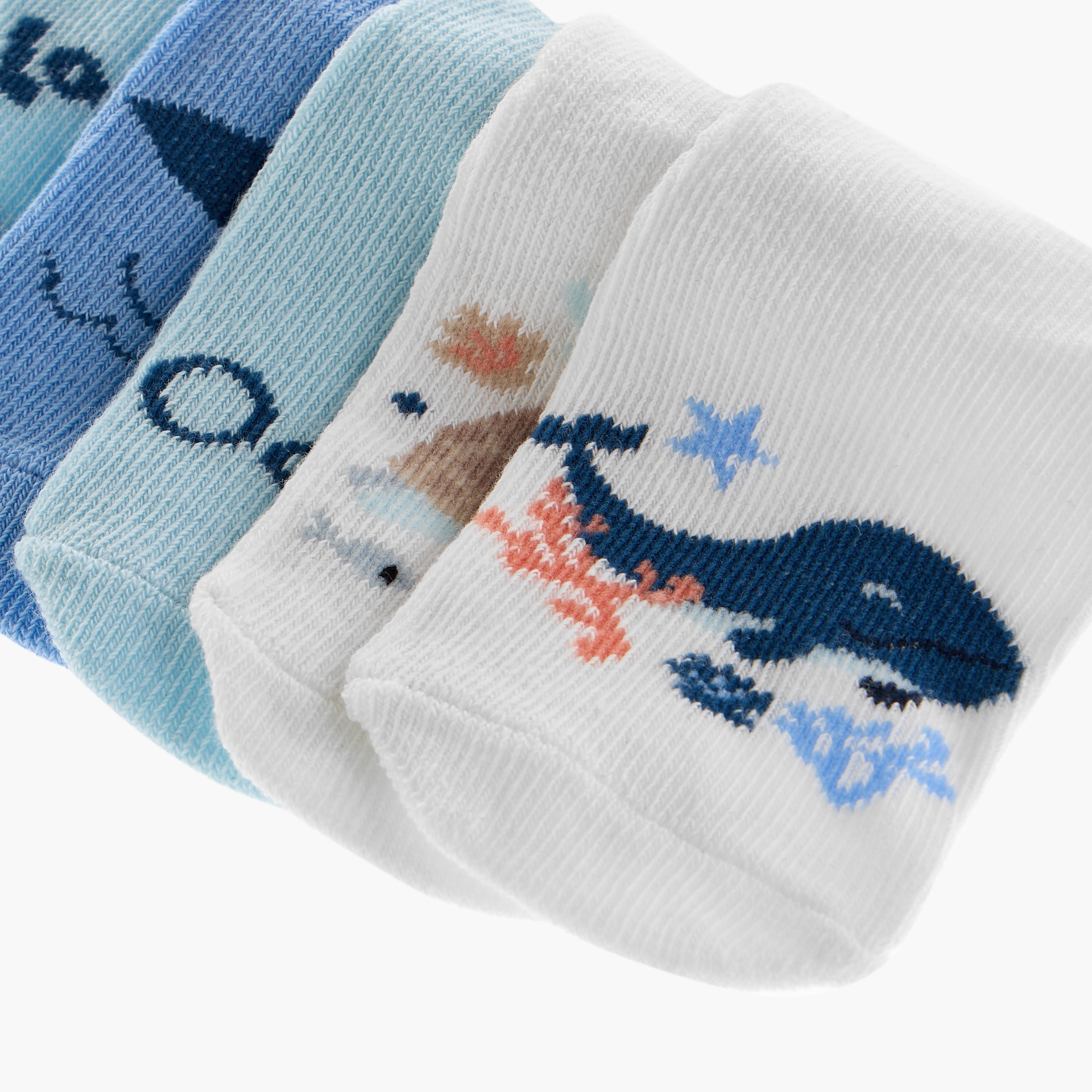 Barefeet Assorted Ankle Length Socks - Set of 5-girls-accessories-socks-image-4