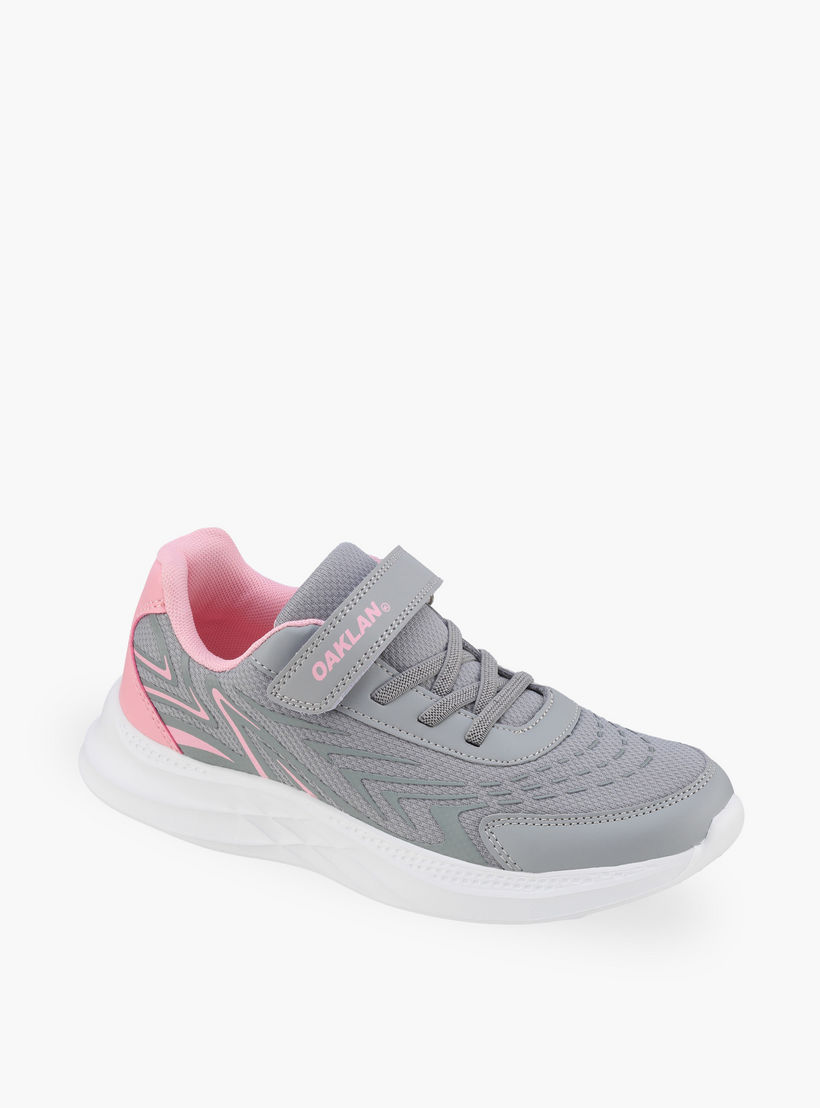 حذاء جري بشريط إغلاق لاصق للبنات من أوكلان باي شو أكسبريس-sports-girls-shoes-image-2