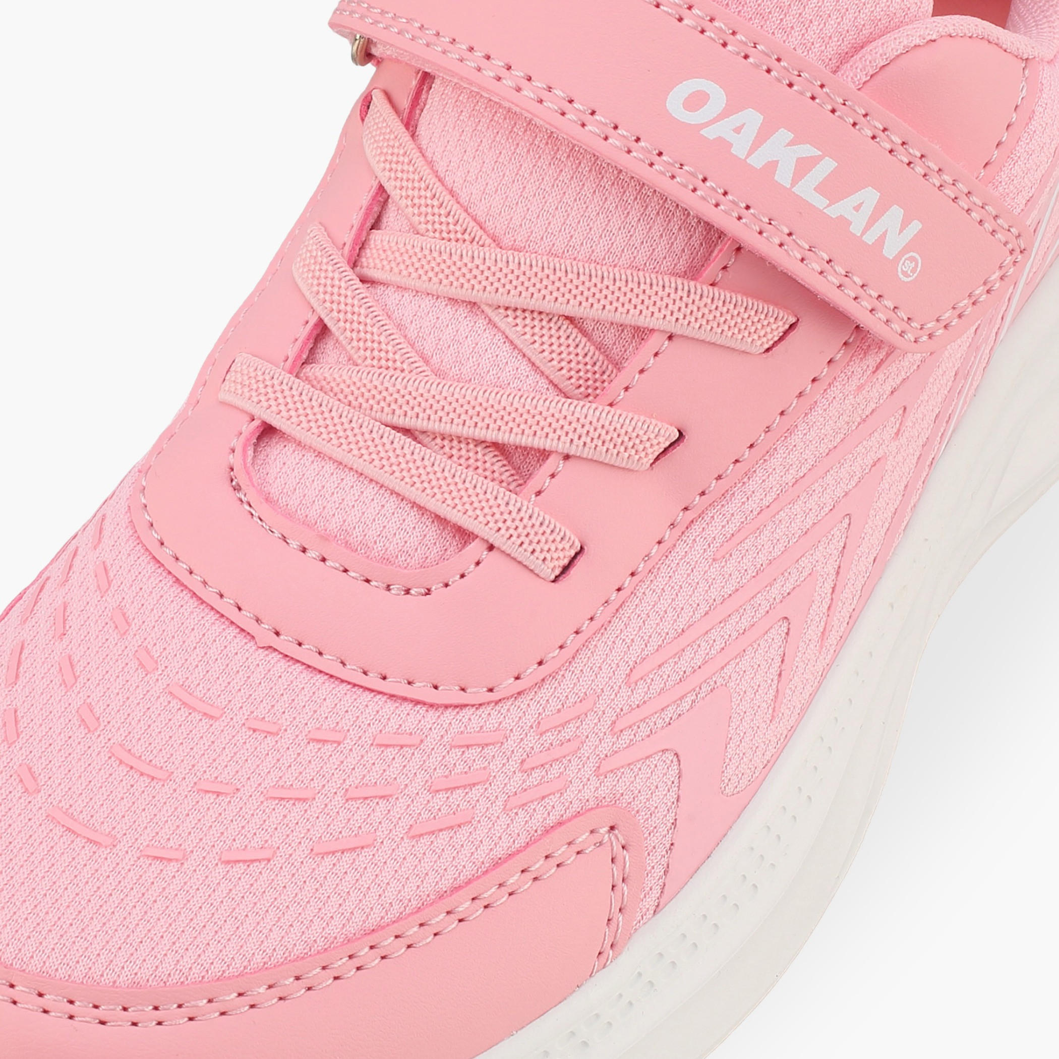 حذاء جري بشريط إغلاق لاصق للبنات من أوكلان باي شو أكسبريس-sports-girls-shoes-image-4
