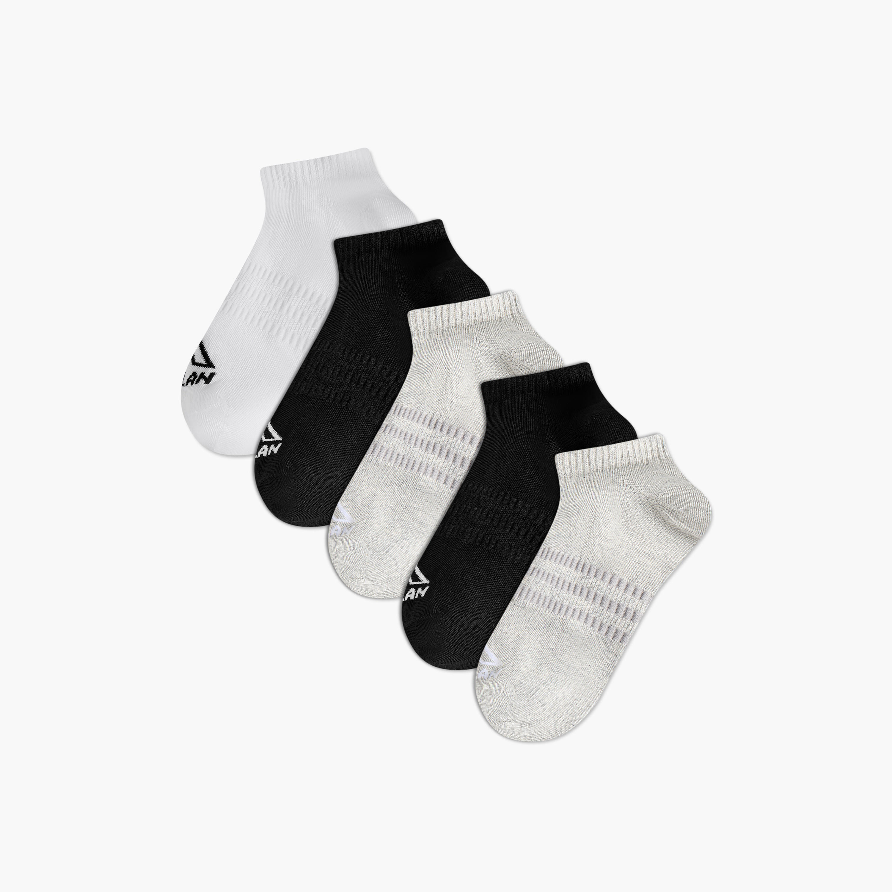 Oaklan by Shoexpress Pack of 5 Ankle Length Cotton Sport Socks-women-socksandstockings-image-1