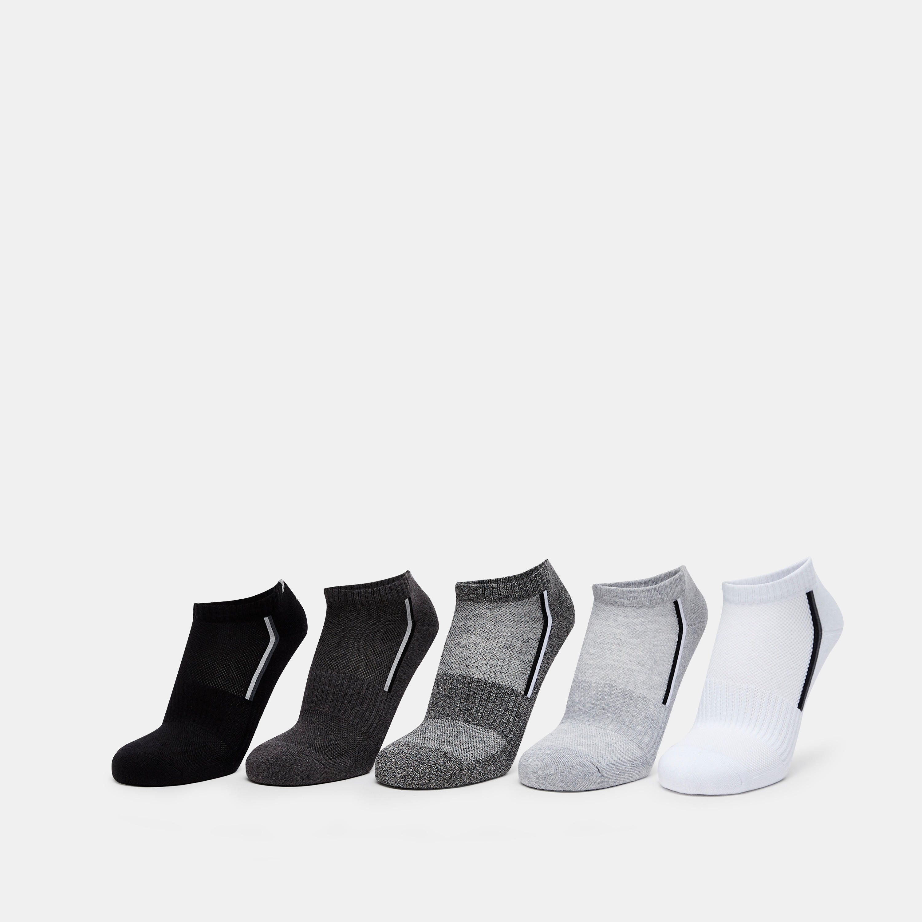 جوارب رياضية بارزة الملمس بطول الكاحل من داش - طقم من 5 أزواج-men-socks-image-1
