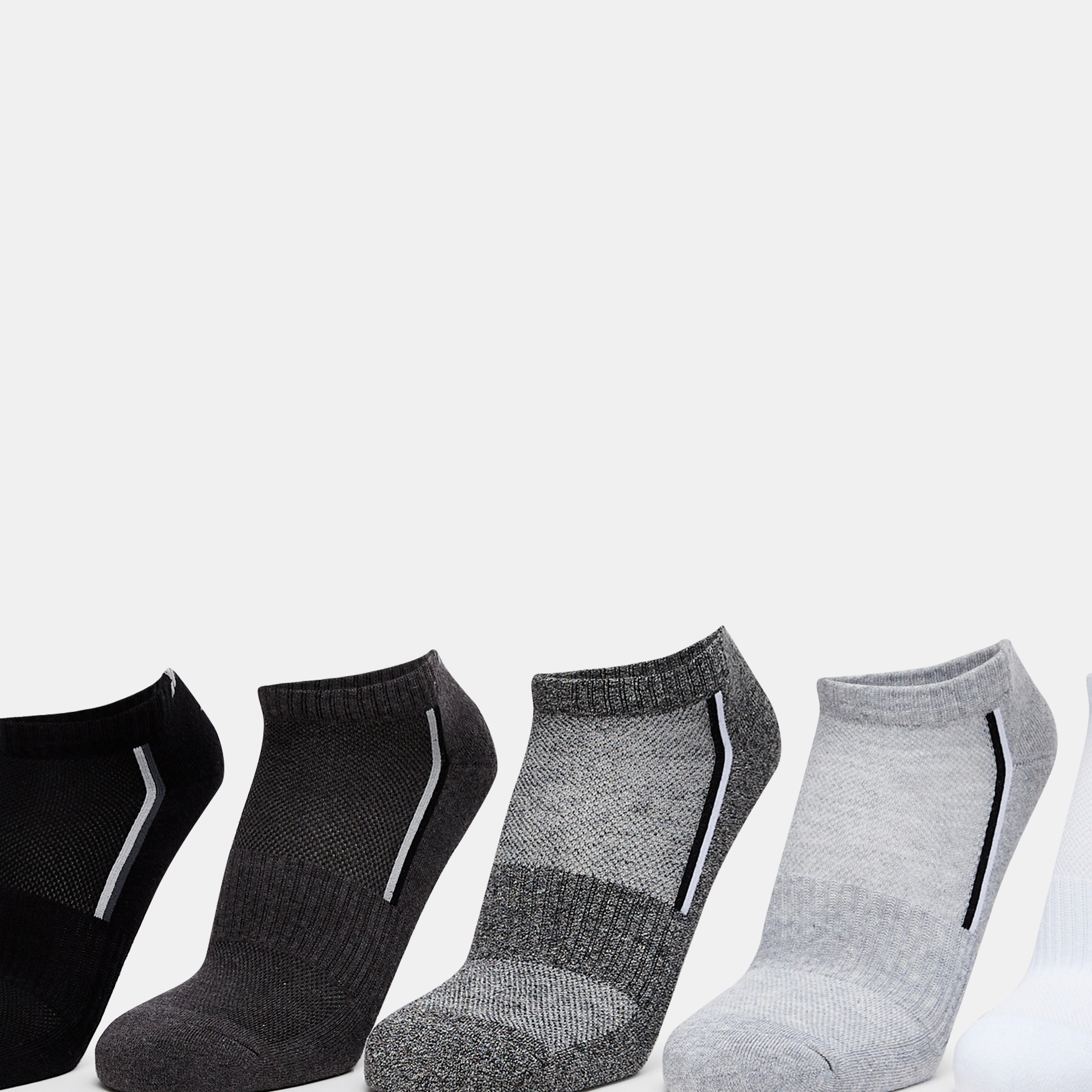 جوارب رياضية بارزة الملمس بطول الكاحل من داش - طقم من 5 أزواج-men-socks-image-2