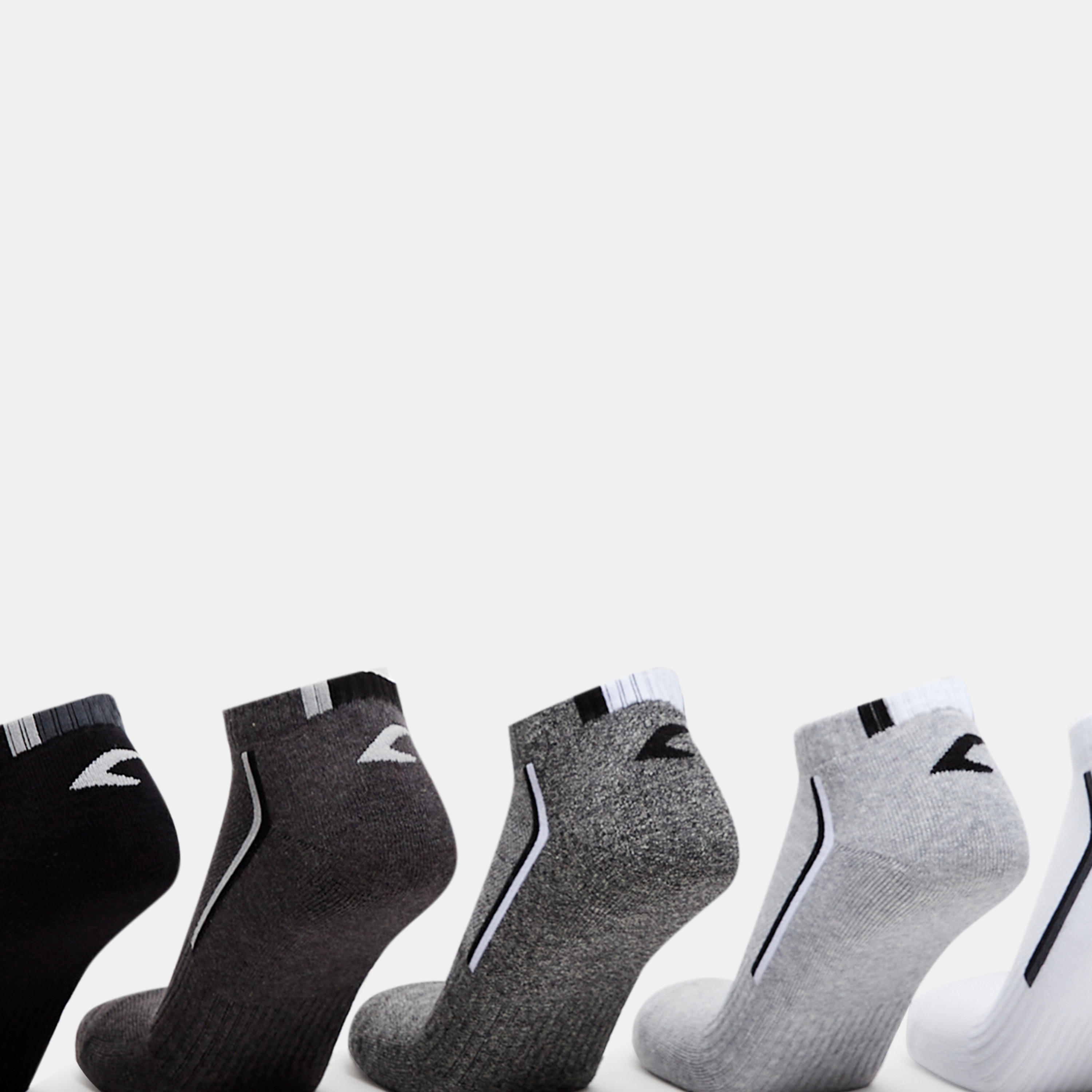 جوارب رياضية بارزة الملمس بطول الكاحل من داش - طقم من 5 أزواج-men-socks-image-4